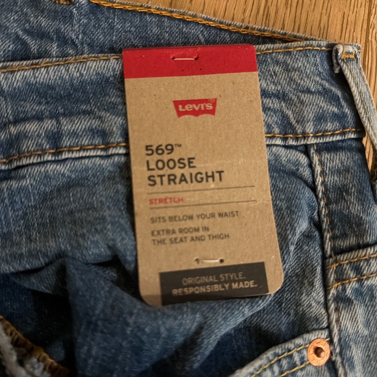 Levi's Vintage Clothing Levis 569 Loose Fit Size US 40 / EU 56 - 3 Thumbnail