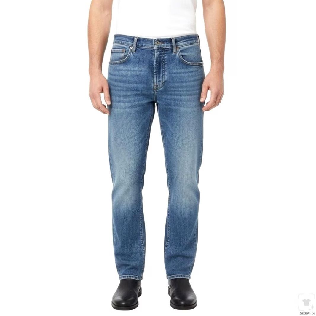 Levi's Levi's 511 Jeans Mens 32x30 Blue Light Wash Slim Tapered Stretch Denim Zip Fly Size US 32 / EU 48 - 4 Thumbnail