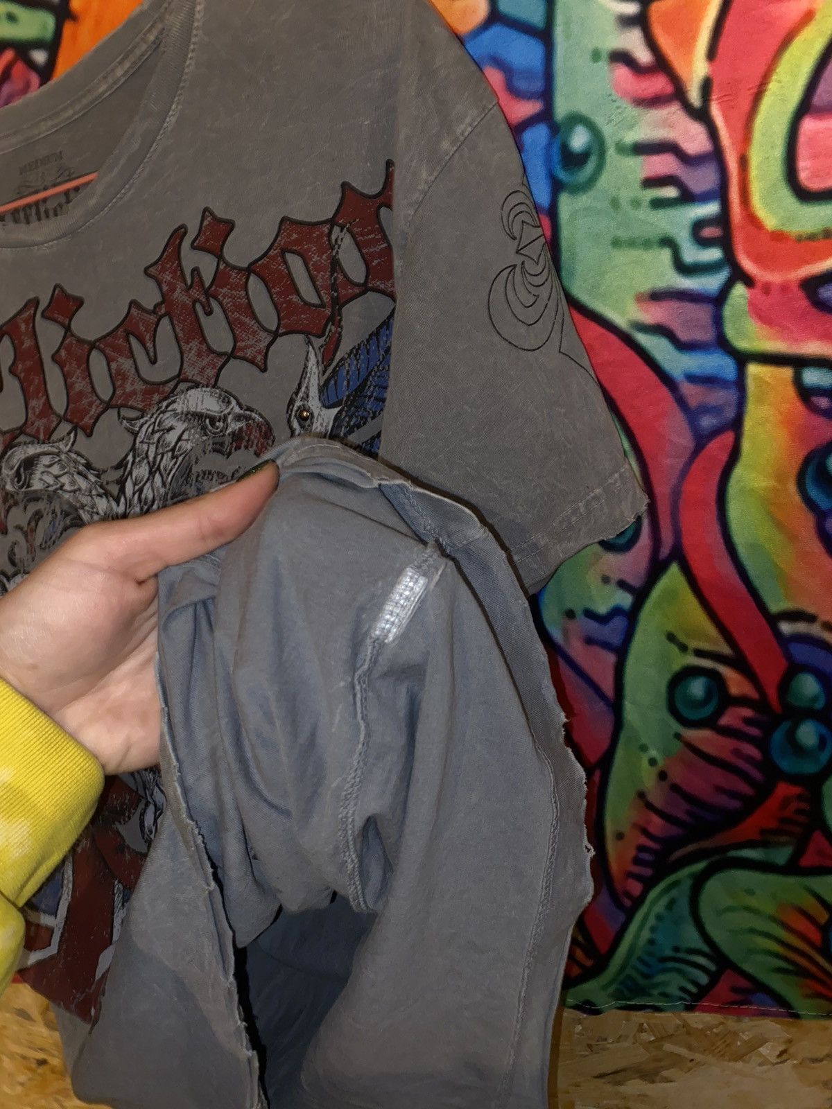 Affliction Avant garde Big Logo Affliction Made in USA T-shirt grey Size US M / EU 48-50 / 2 - 9 Thumbnail