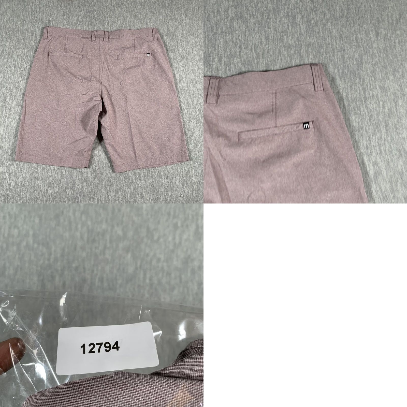TravisMathew Travis Mathew Golf Chino Shorts Mens 36 Purple Heather Casual Performance Size US 36 / EU 52 - 8 Thumbnail