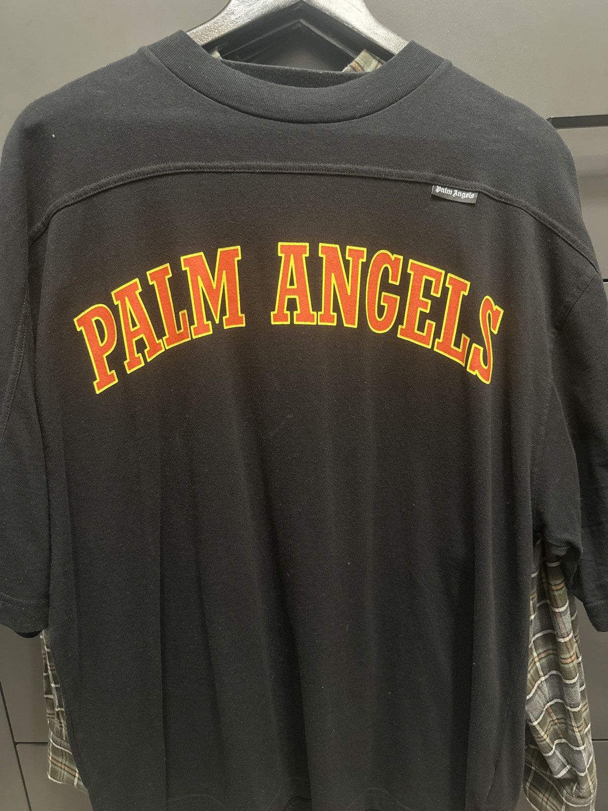Palm Angels Palm Angels Black,Orange and yellow logo t-shirt Size US M / EU 48-50 / 2 - 1 Thumbnail