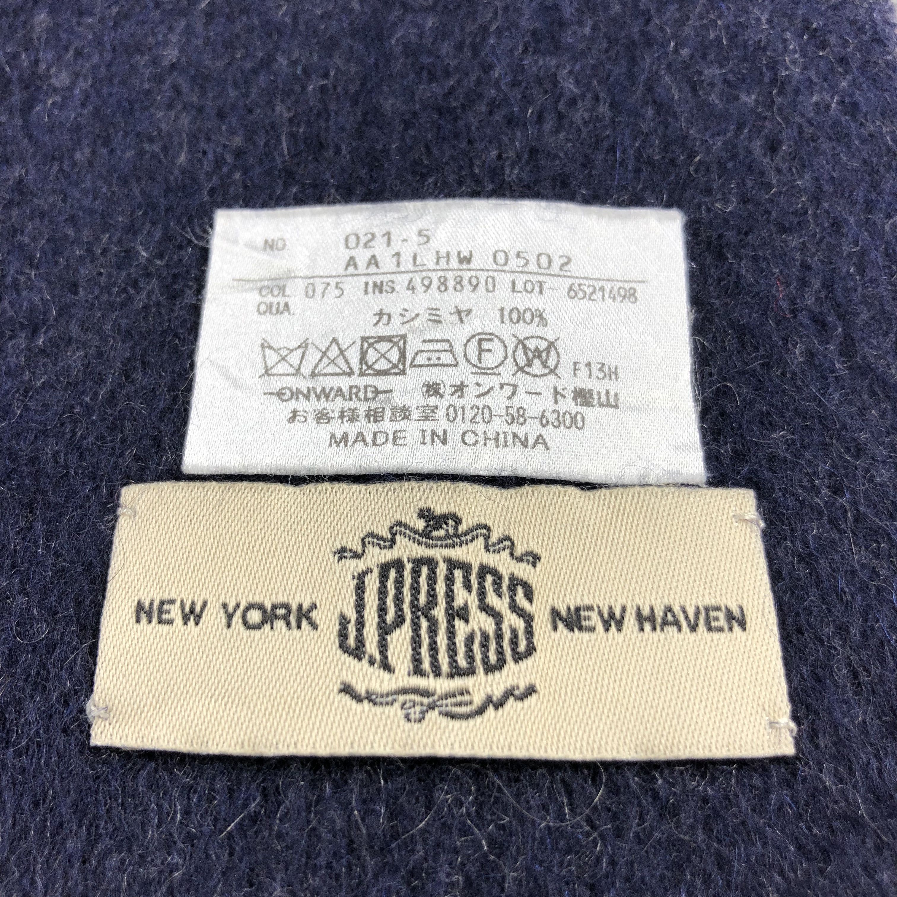 J. Press J. Press Cashmere Scarf Muffler V954 Size ONE SIZE - 4 Thumbnail