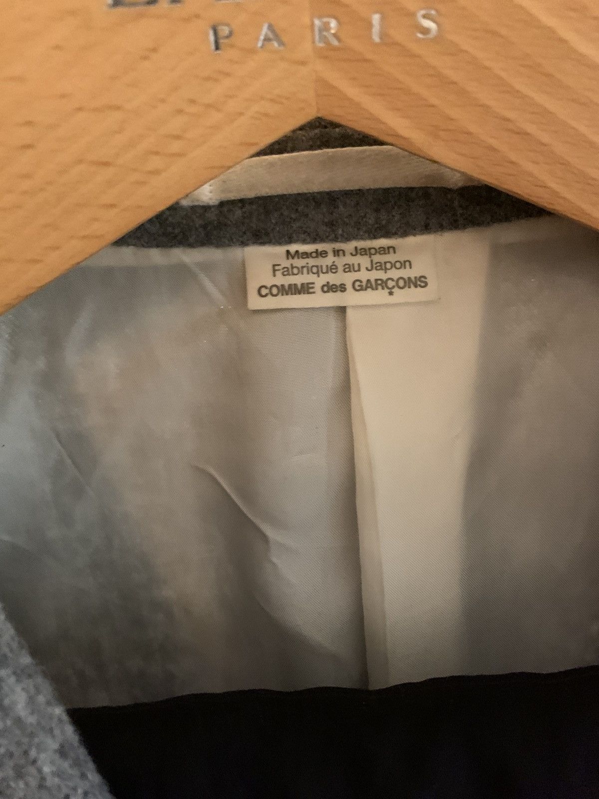 Comme des Garcons Homme Plus Double breasted grey wool jacket size L Size 40L - 4 Thumbnail