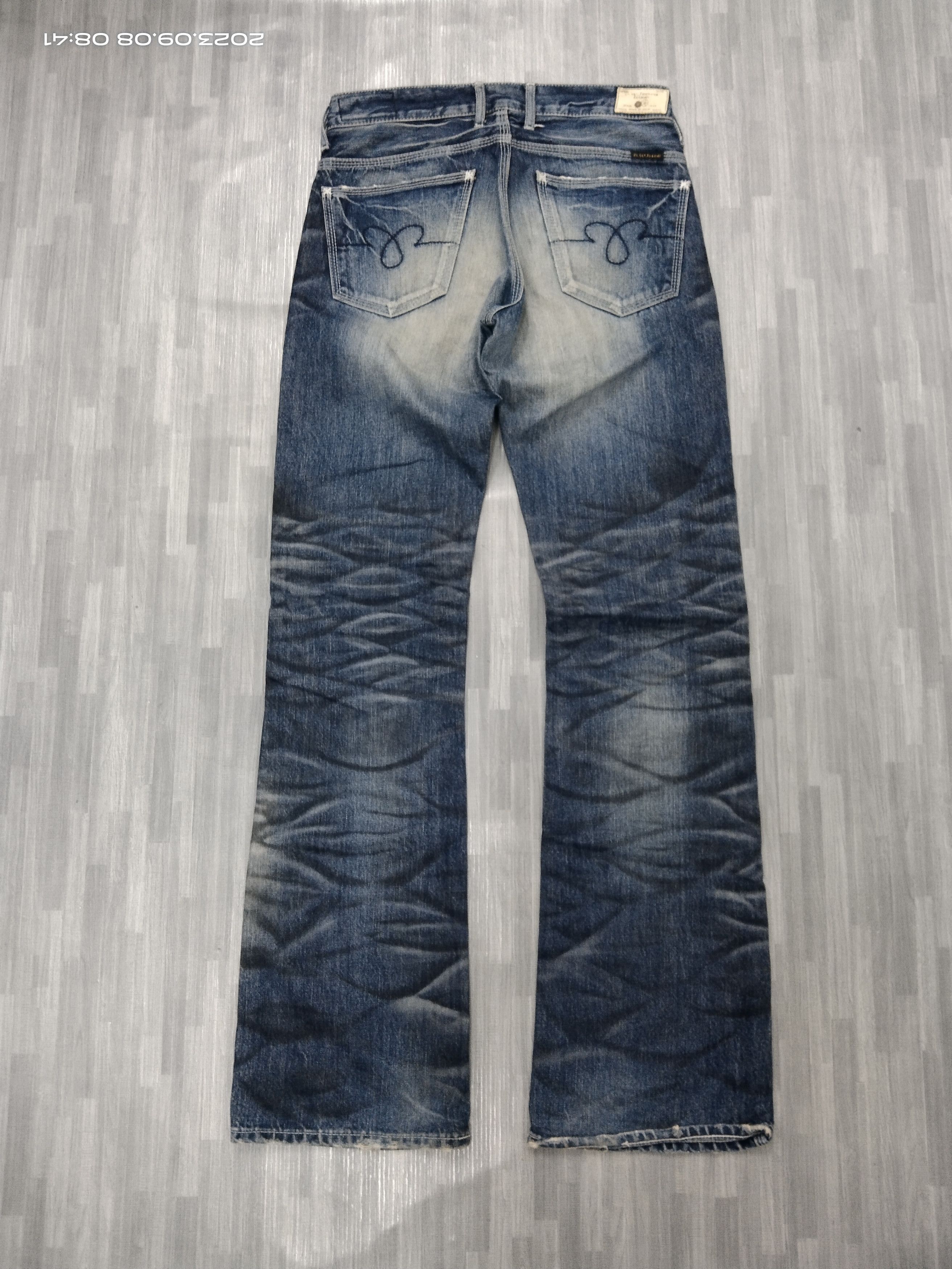 Japanese Brand FLARE SICK BLUEWAY COMPANY DENIM PANTS Size US 28 / EU 44 - 3 Thumbnail