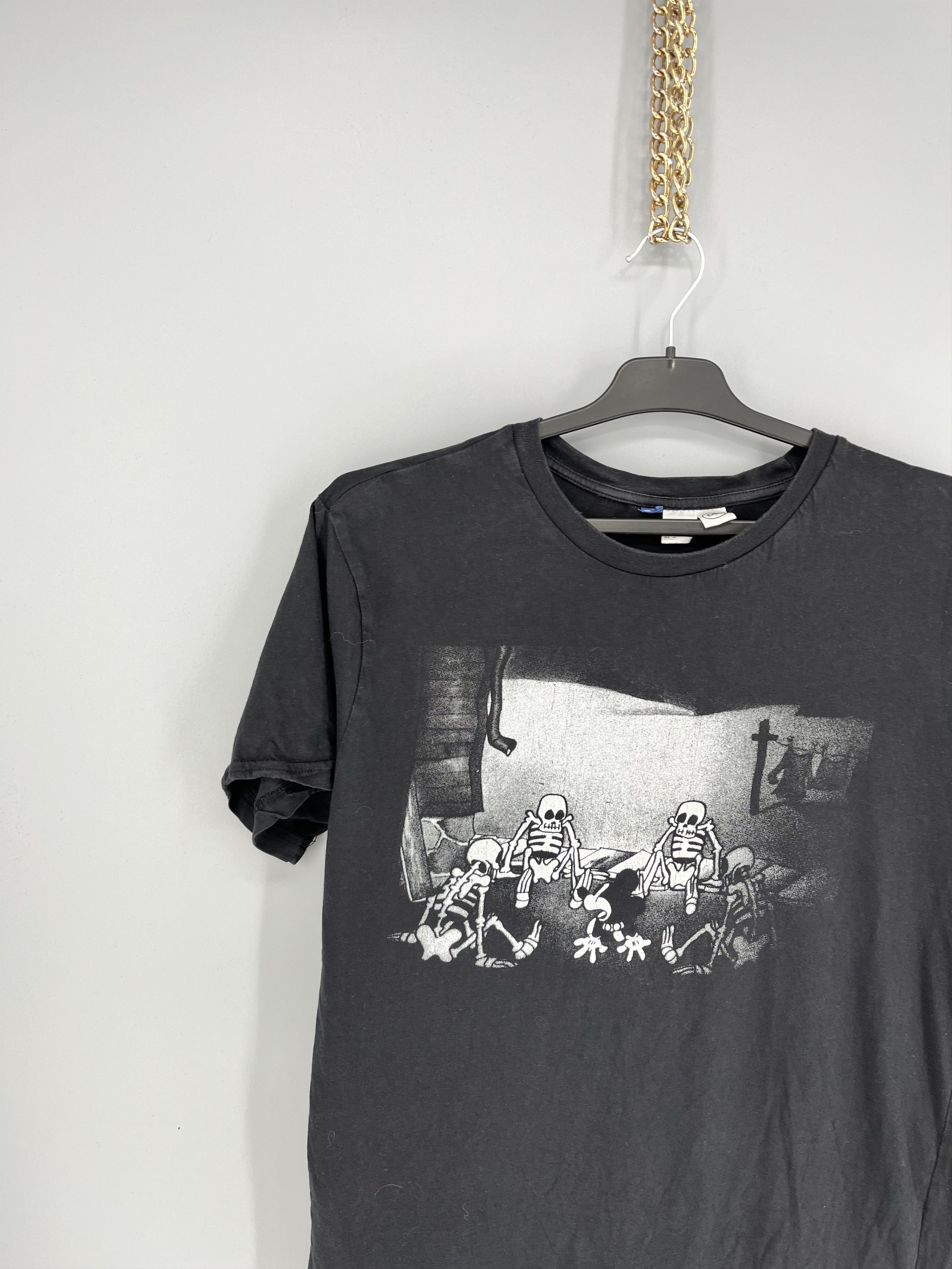Disney Vintage Disney Y2K Skulls T-shirt Tee Black Vintage Rock Size US M / EU 48-50 / 2 - 4 Thumbnail