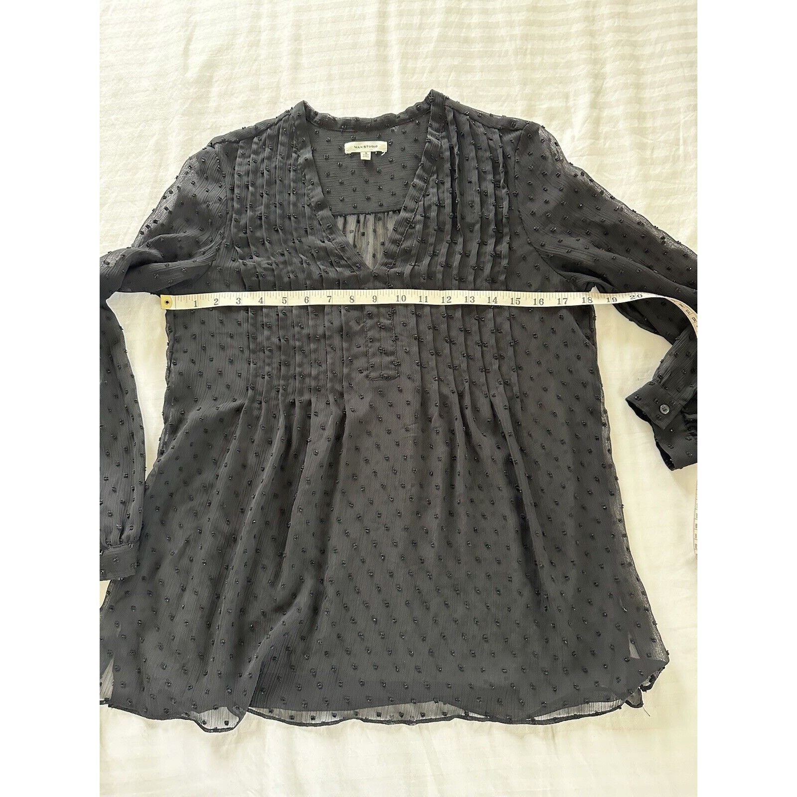Other Max Studio Black Bohemian Blouse Women’s Size Small Size S / US 4 / IT 40 - 8 Thumbnail