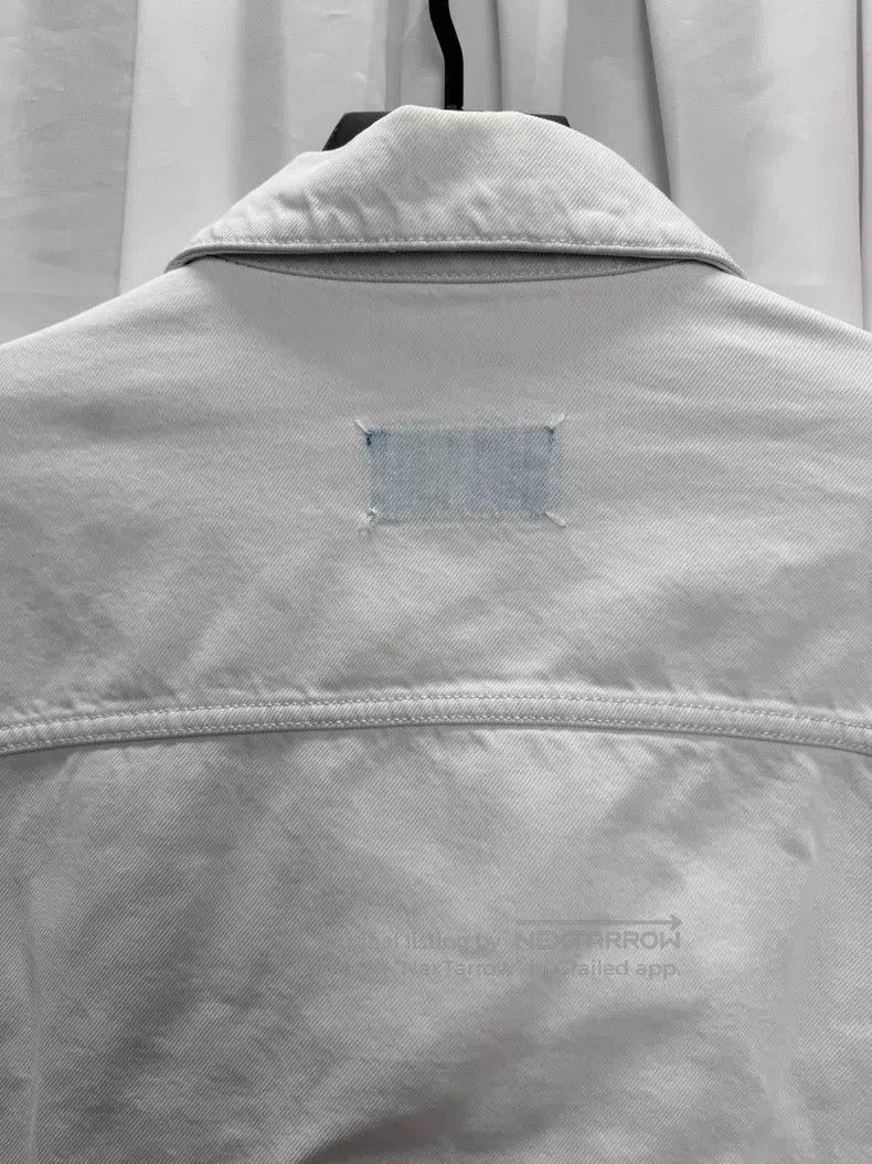 Maison Margiela Maison Margiela Distressed Denim Jacket with Painted Style Size US L / EU 52-54 / 3 - 7 Thumbnail
