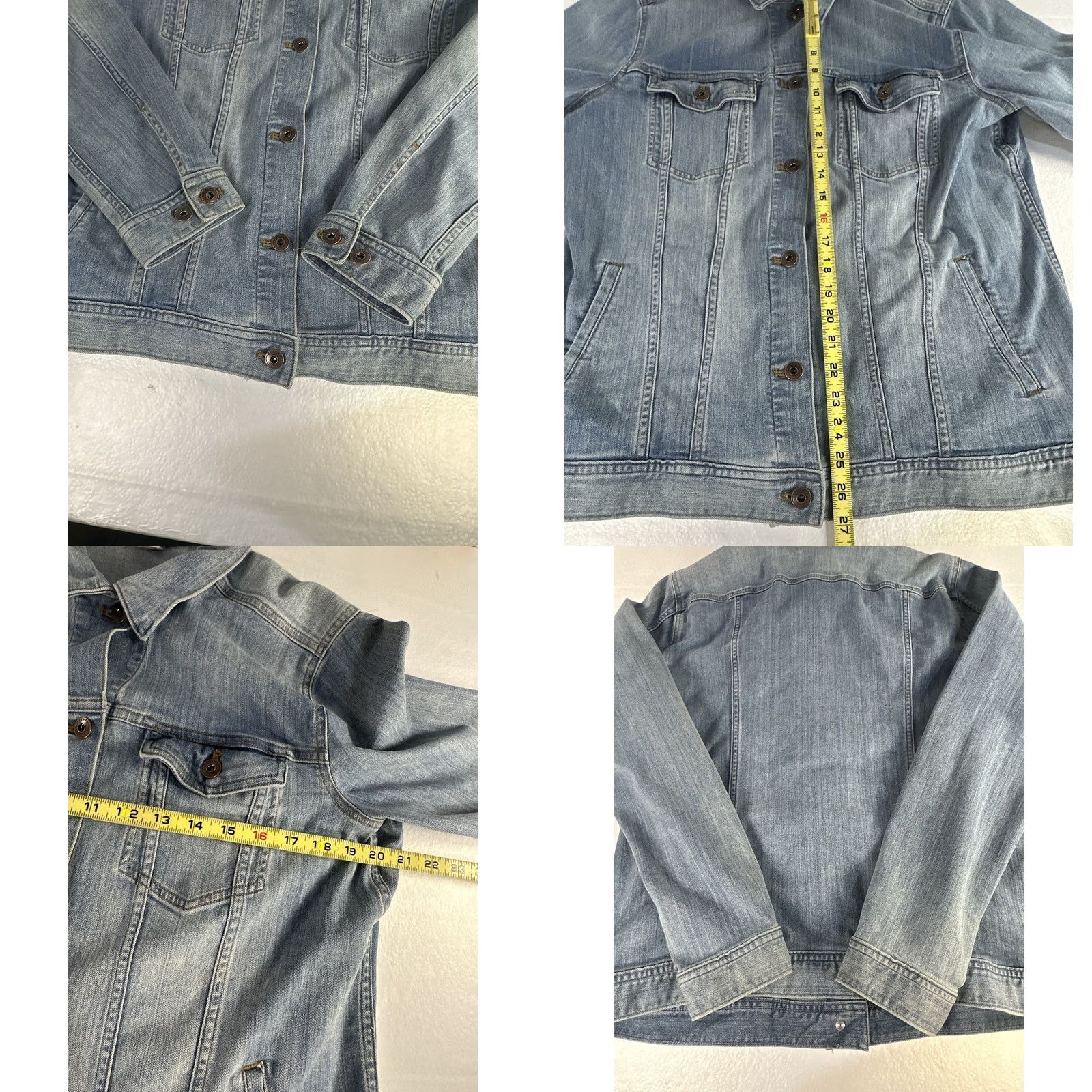 CO Duluth Denim Jacket Womens Medium Blue Button Front Workwear Shirt Size M / US 6-8 / IT 42-44 - 8 Thumbnail