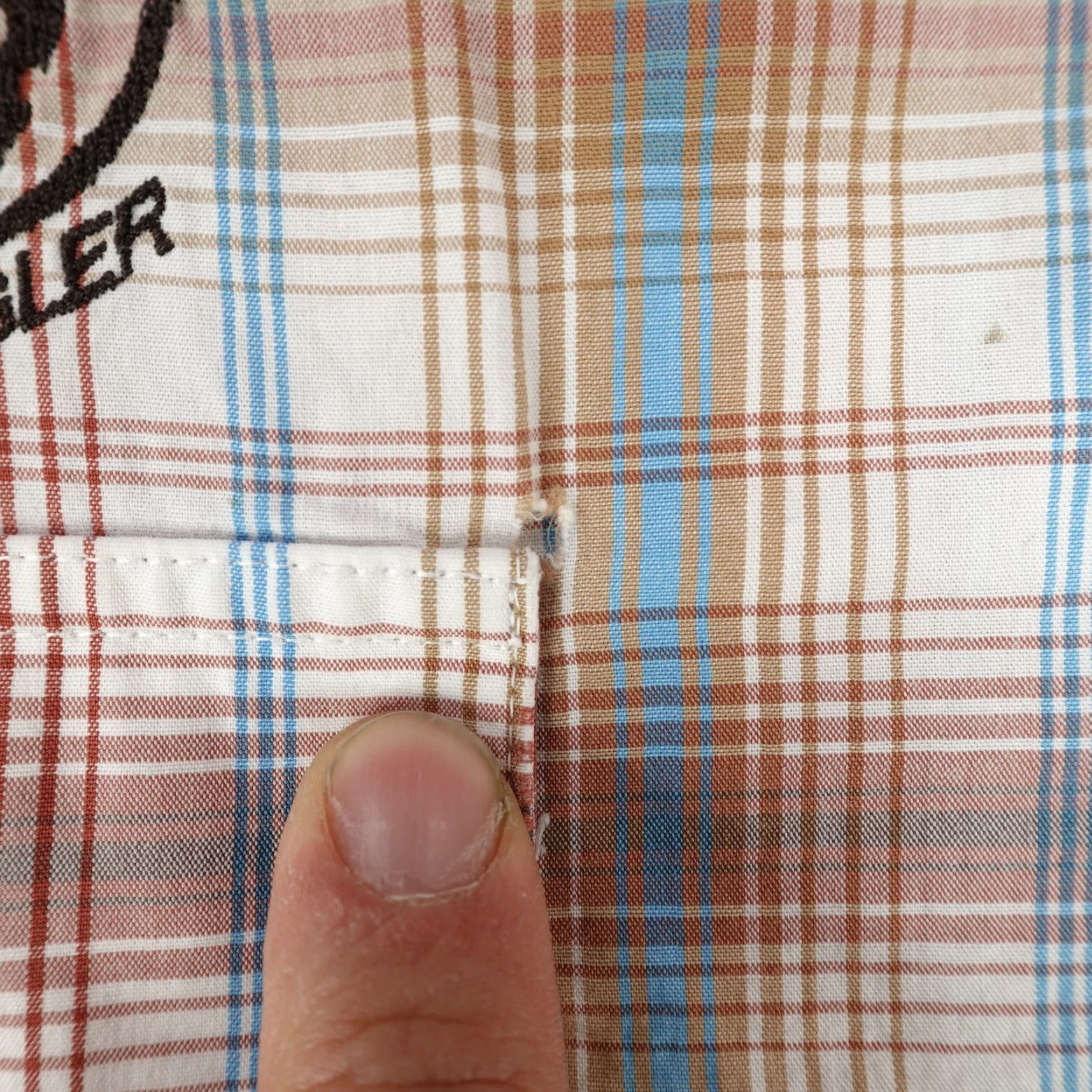 Wrangler VINTAGE Wrangler Shirt Mens 2XL Brown Plaid Actra Embroidered Western Pearl Snap Rodeo Shirts Size US XXL / EU 58 / 5 - 5 Thumbnail