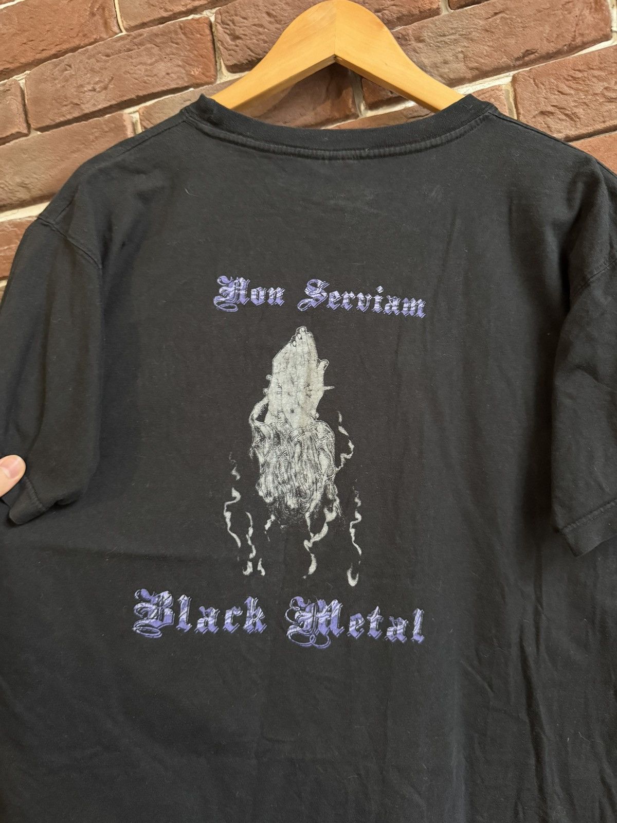Band Tees Rare 00s Zarathustra Non Serviam Vintage Band Blac Metal Tee Size US L / EU 52-54 / 3 - 6 Thumbnail