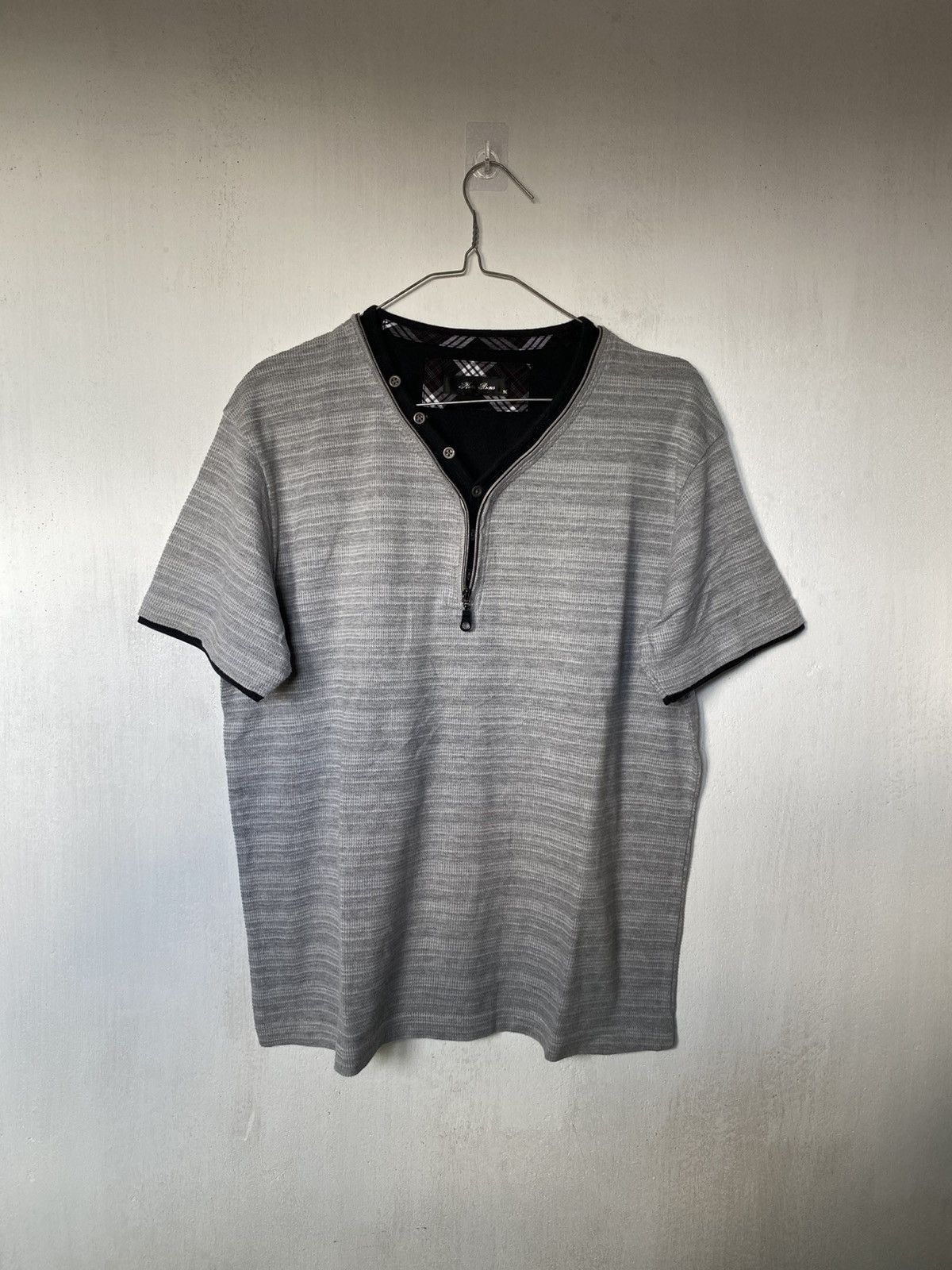 Beauty Beast × If Six Was Nine × Japanese Brand Nota Bene Double Layer Zip Button Tshirt Size US M / EU 48-50 / 2 - 1 Thumbnail