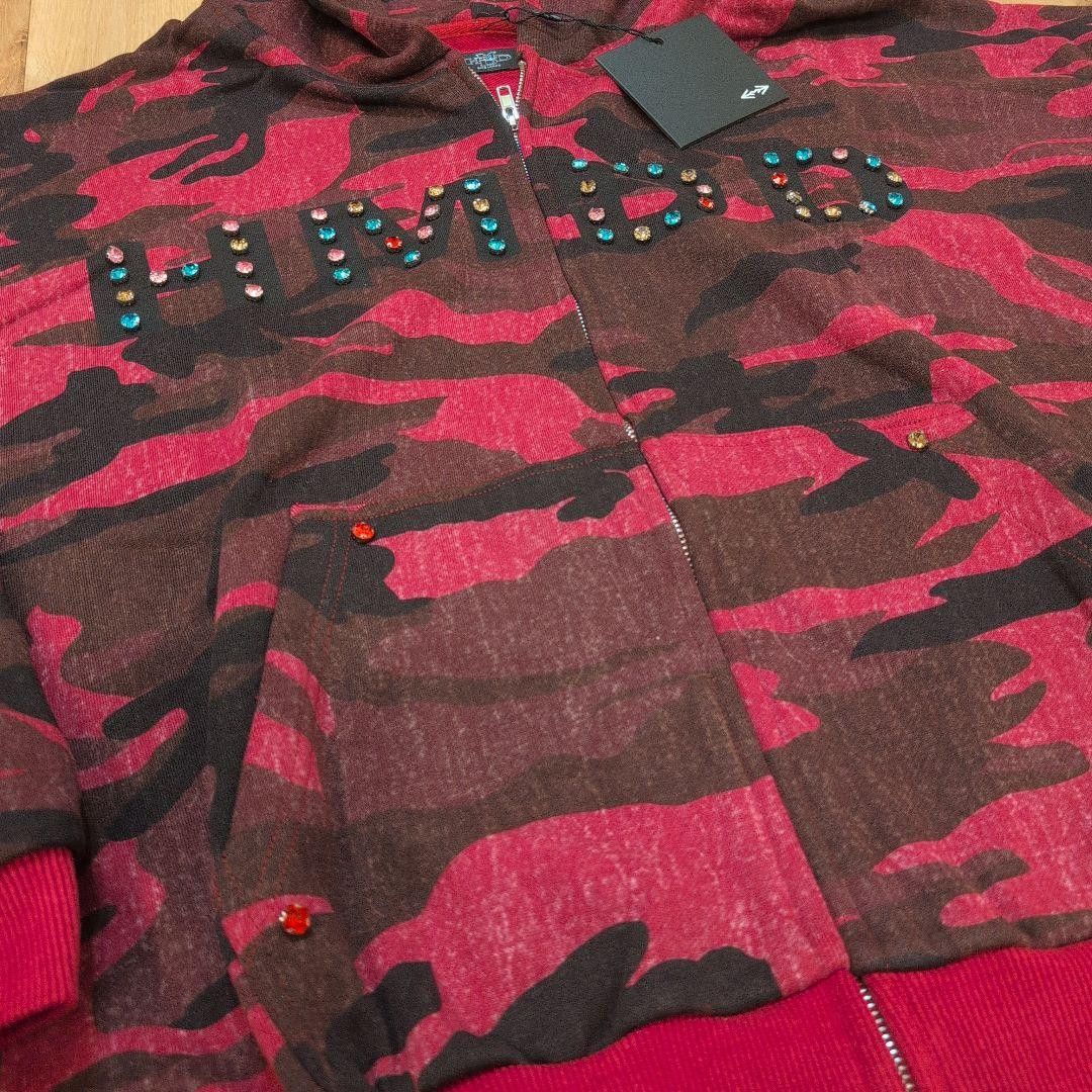 HMDD HMDD “Chimstone” Red Camo Zip-Up Hoodie – L (BNWT / Rare) Size US L / EU 52-54 / 3 - 8 Thumbnail