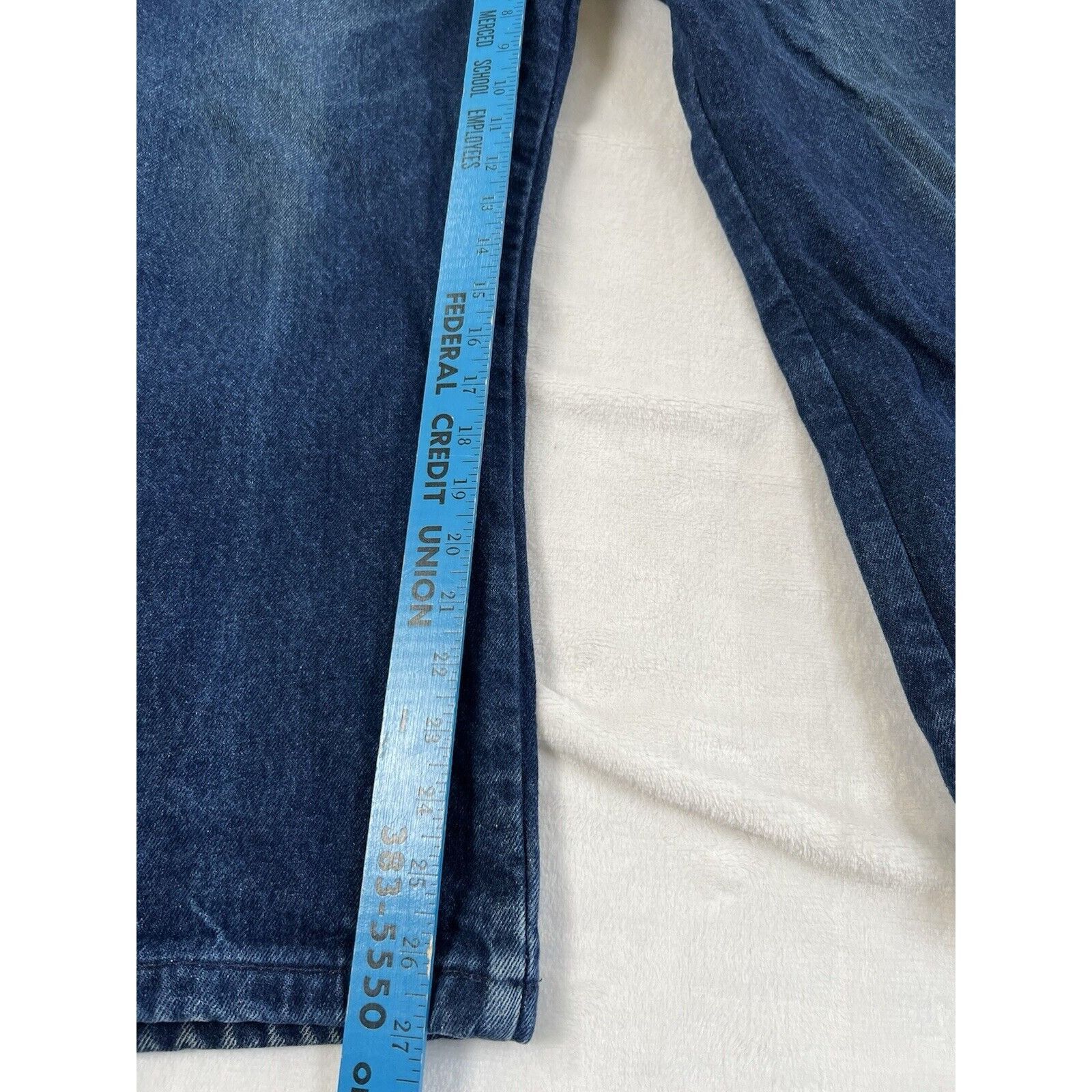 L.L. Bean Vintage LL Bean Blue Denim Jeans Red Flannel Plaid Lined Siz Size US 36 / EU 52 - 3 Thumbnail