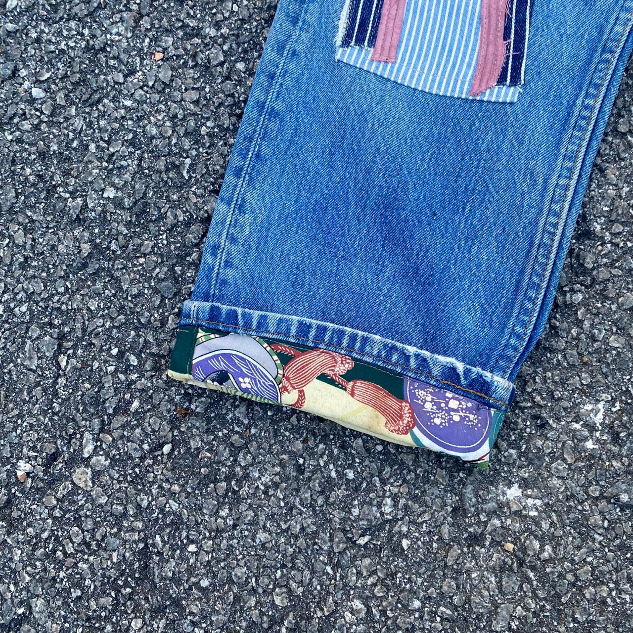 Levi's Vintage 80s Levis 501 Patchwork Denim #kurtcobain Style Size US 32 / EU 48 - 12 Thumbnail