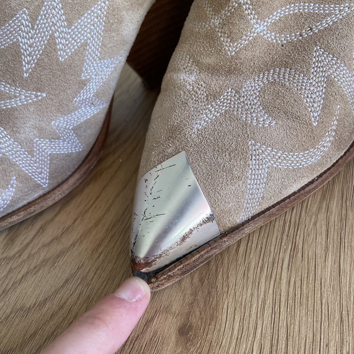 Cowboy Equipment 📌 Crazy Lola Cruz Y2K Cowboy Boots Size US 8 / IT 38 - 8 Thumbnail