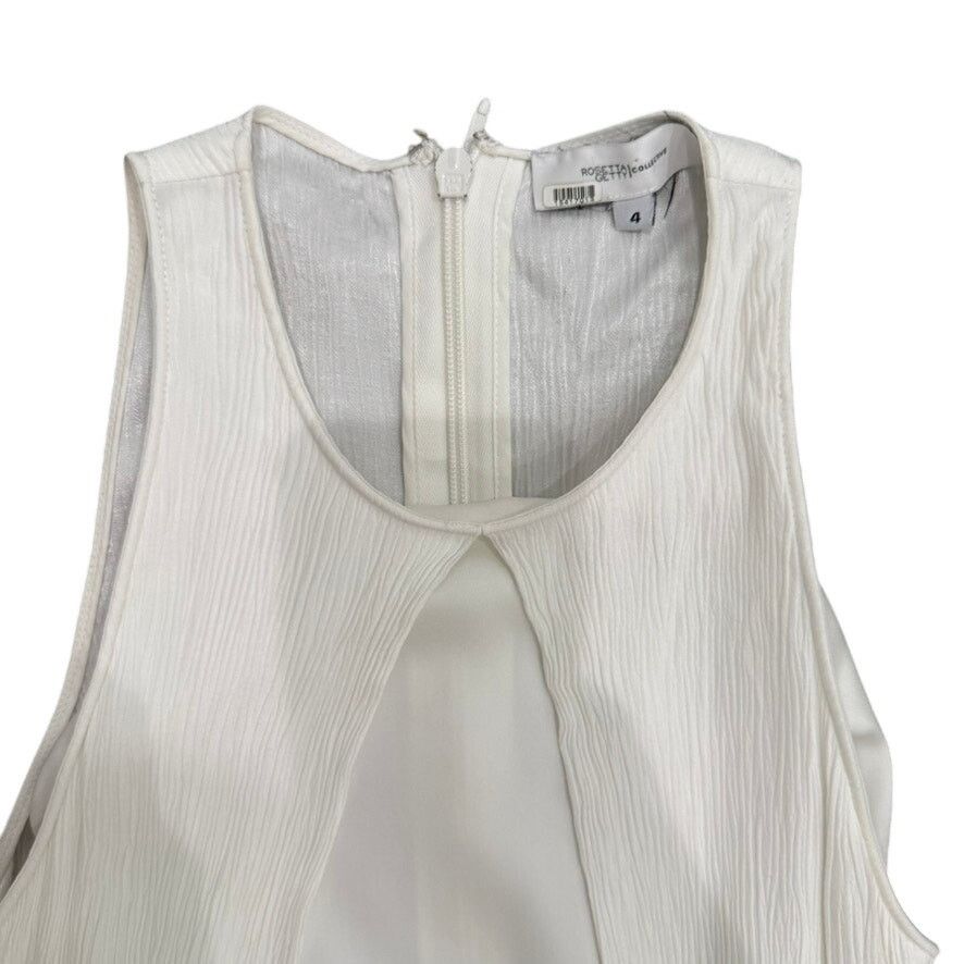 Rosetta Getty Rosetta Getty x RTR Cape Mini Dress in White, Size US 4 Size S / US 4 / IT 40 - 5 Thumbnail