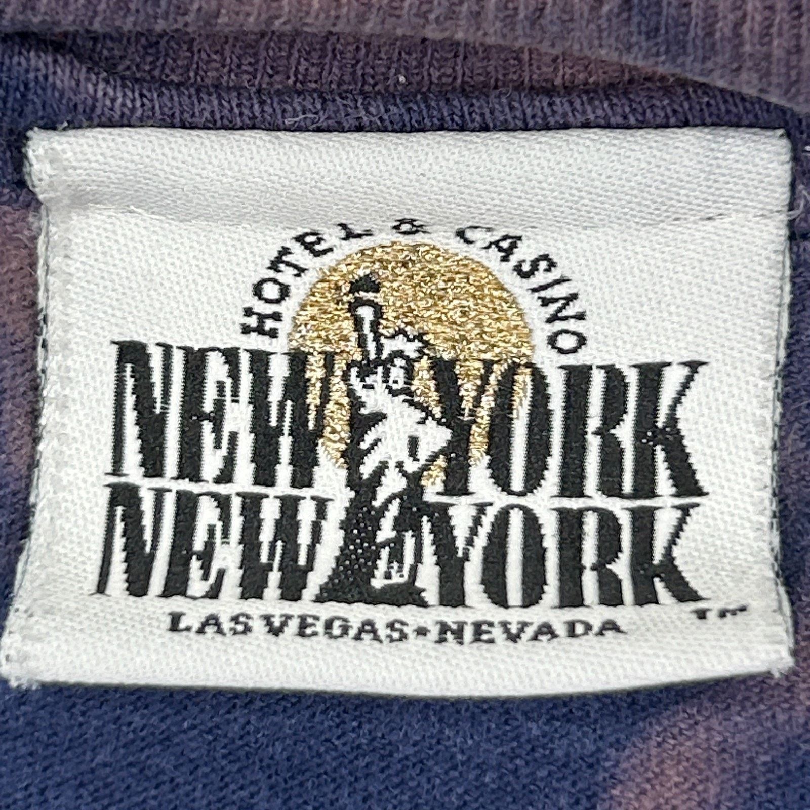 Vintage Vintage 90s New York NY Casino Las Vegas T Shirt Blue 2XL Size US XXL / EU 58 / 5 - 7 Thumbnail