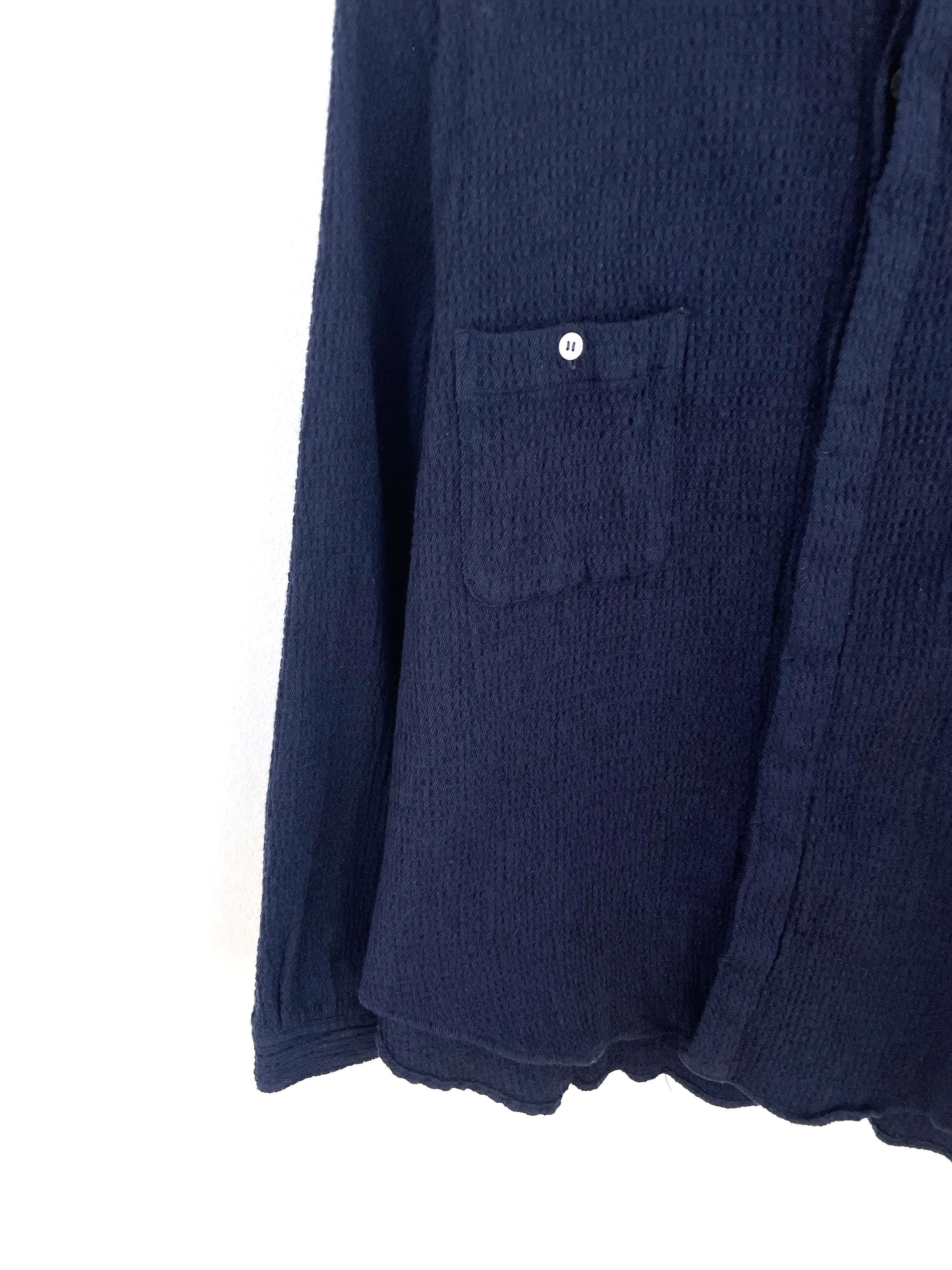 Yohji Yamamoto 80's Textured Weave Shirt Size US M / EU 48-50 / 2 - 4 Thumbnail