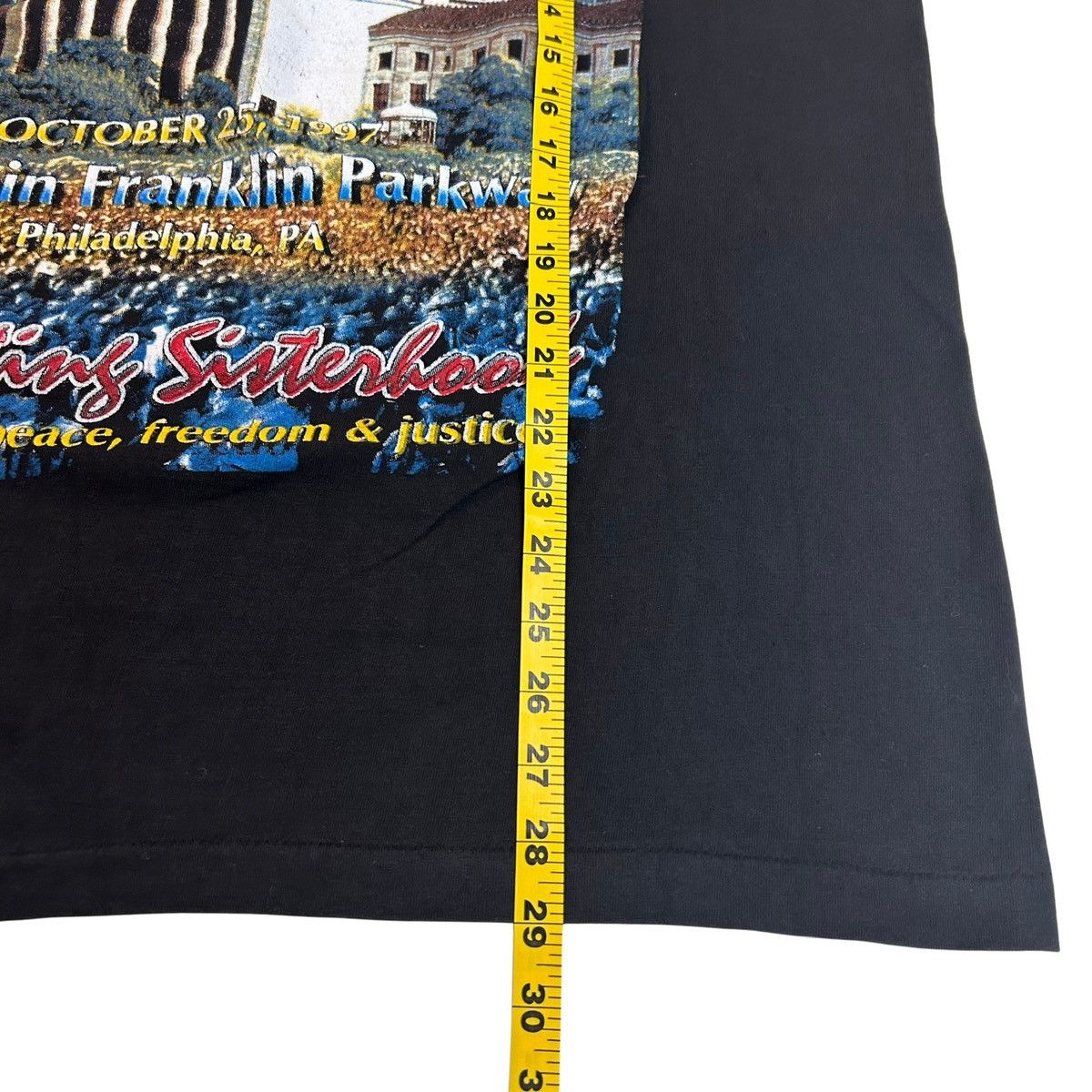 Rap Tees RARE 1997 Million Woman March Protest Vintage Rap Tee Shirt Size US XL / EU 56 / 4 - 9 Thumbnail