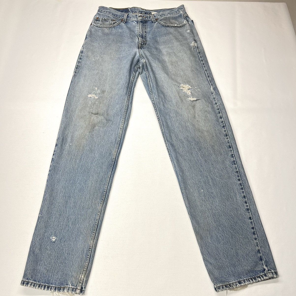 Levi's × Vintage VTG Levis 550 Jeans Blue Relaxed Fit Baggy Distressed Size US 34 / EU 50 - 1 Thumbnail