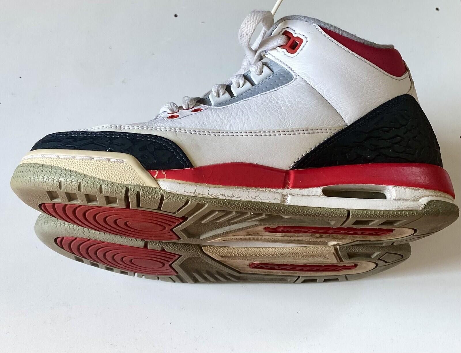 Jordan Brand 2013 Air Jordan 3 Retro Fire Red Youth GS Size 4.5Y NO BOX Size US 5 / EU 37 - 5 Thumbnail