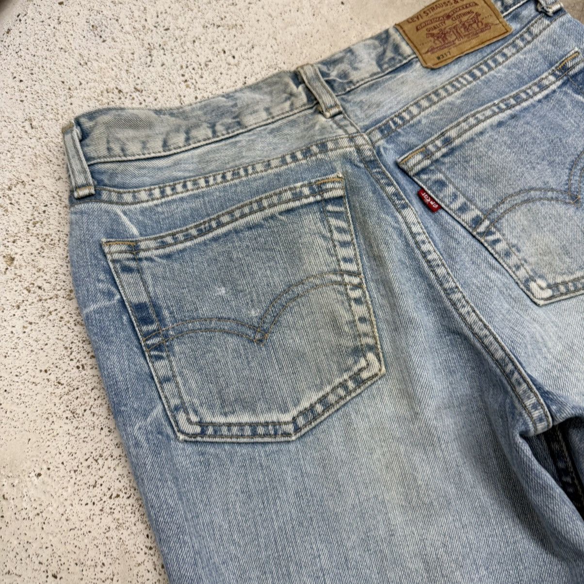 Levi's Vintage Y2K Levis W317 Flare Paints Designer Inspired Pants Size 30" / US 8 / IT 44 - 12 Thumbnail
