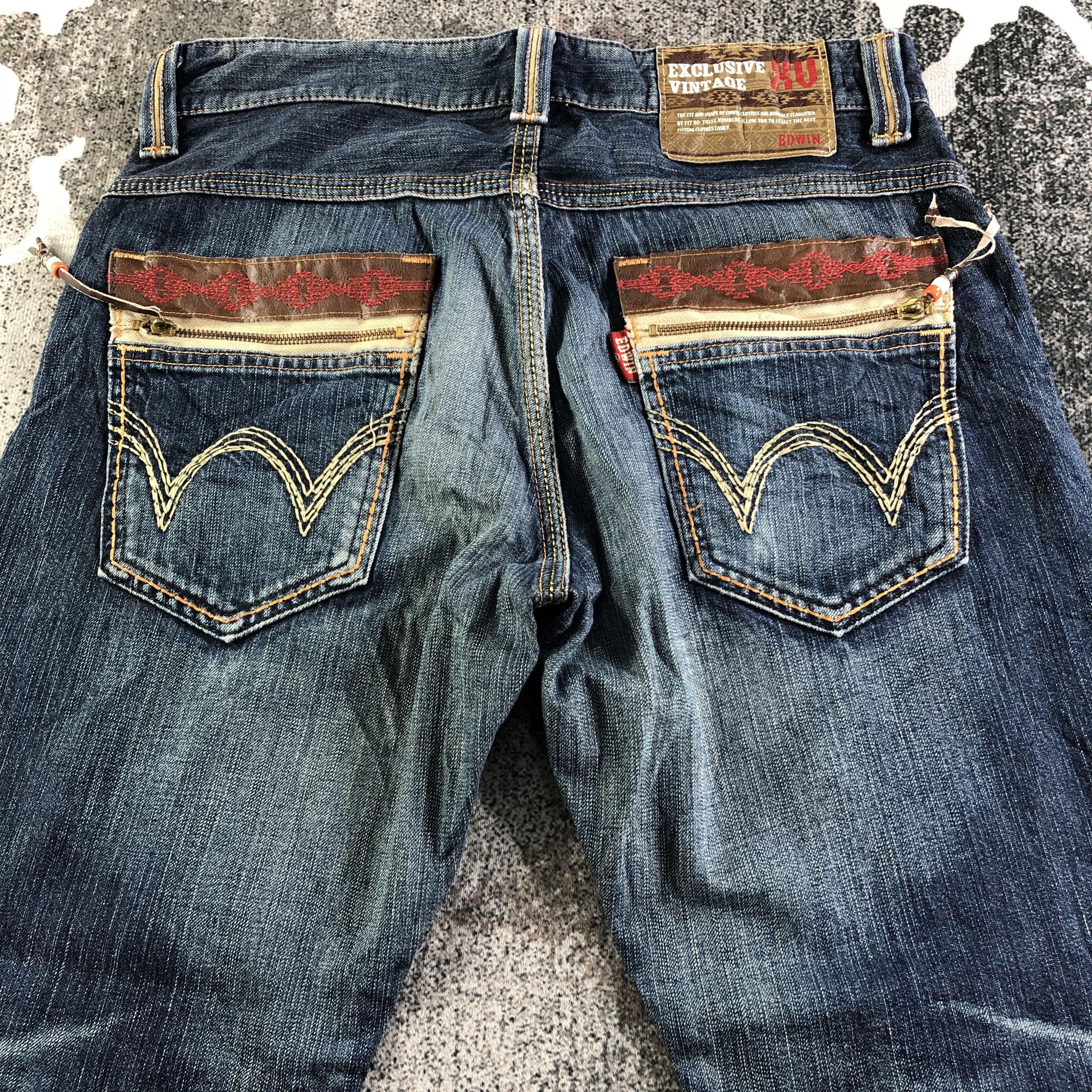 Edwin Edwin XV Jeans Faded Blue Denim KJ3135 Size US 32 / EU 48 - 4 Thumbnail