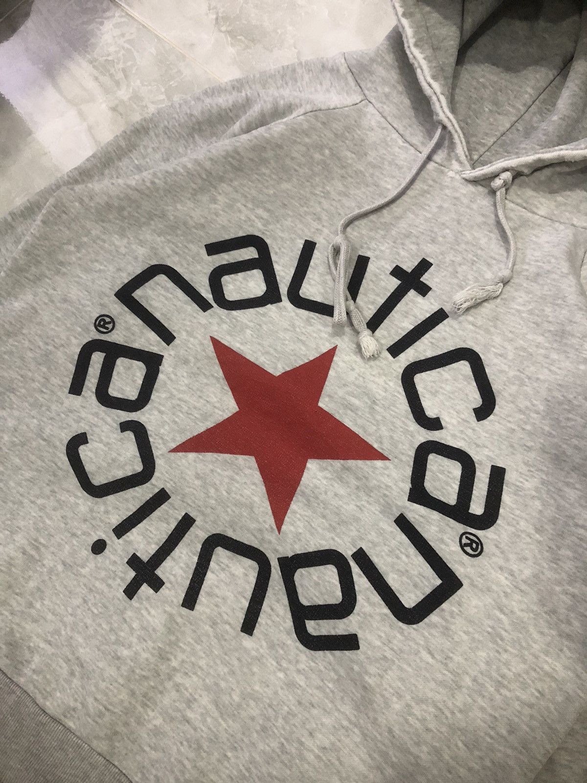 Nautica × Vintage Vintage nautica spell-out logo distressed hoodie Size US S / EU 44-46 / 1 - 5 Thumbnail