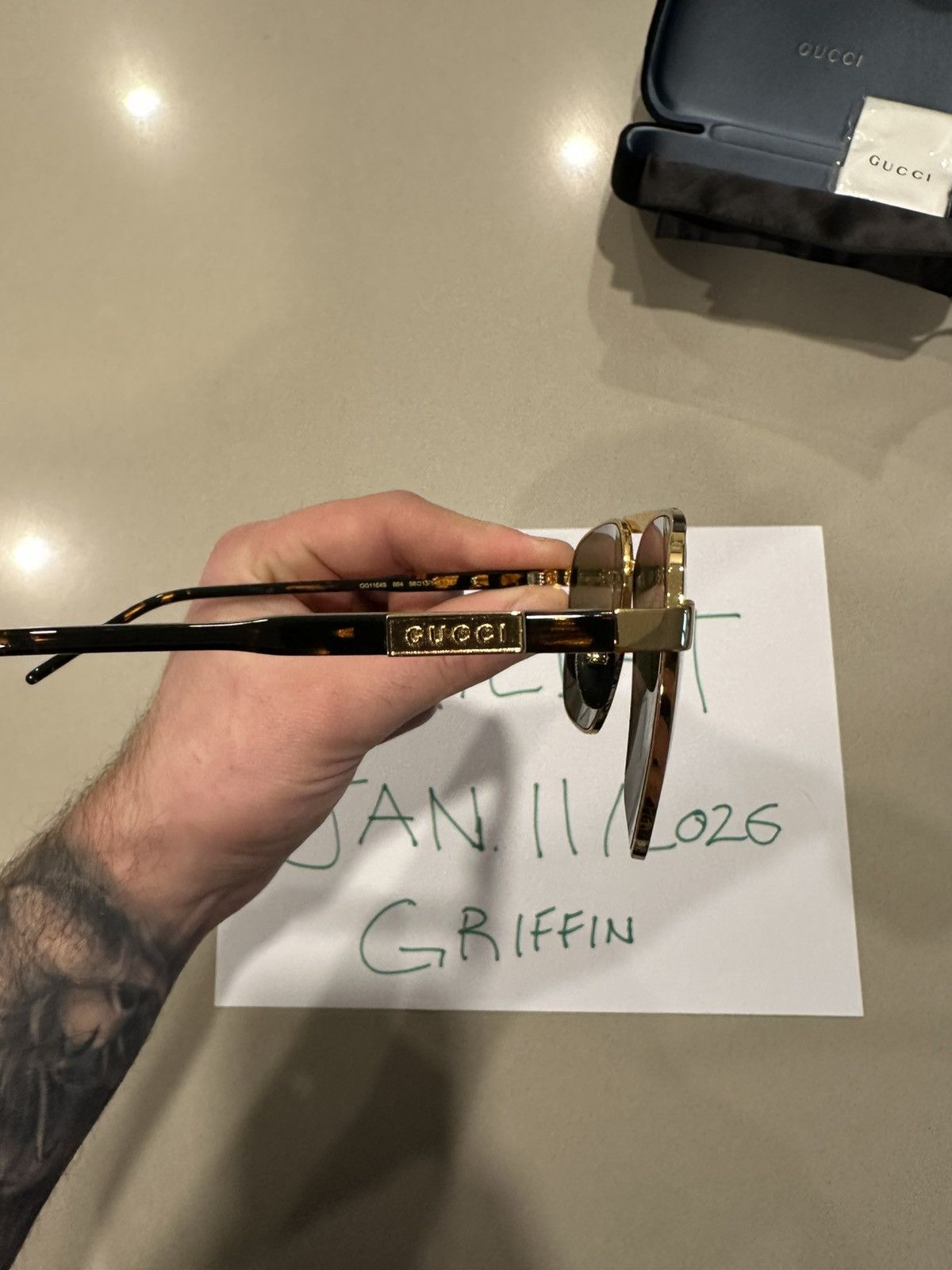 Gucci Gucci Sunglasses GG1164S Size ONE SIZE - 6 Thumbnail