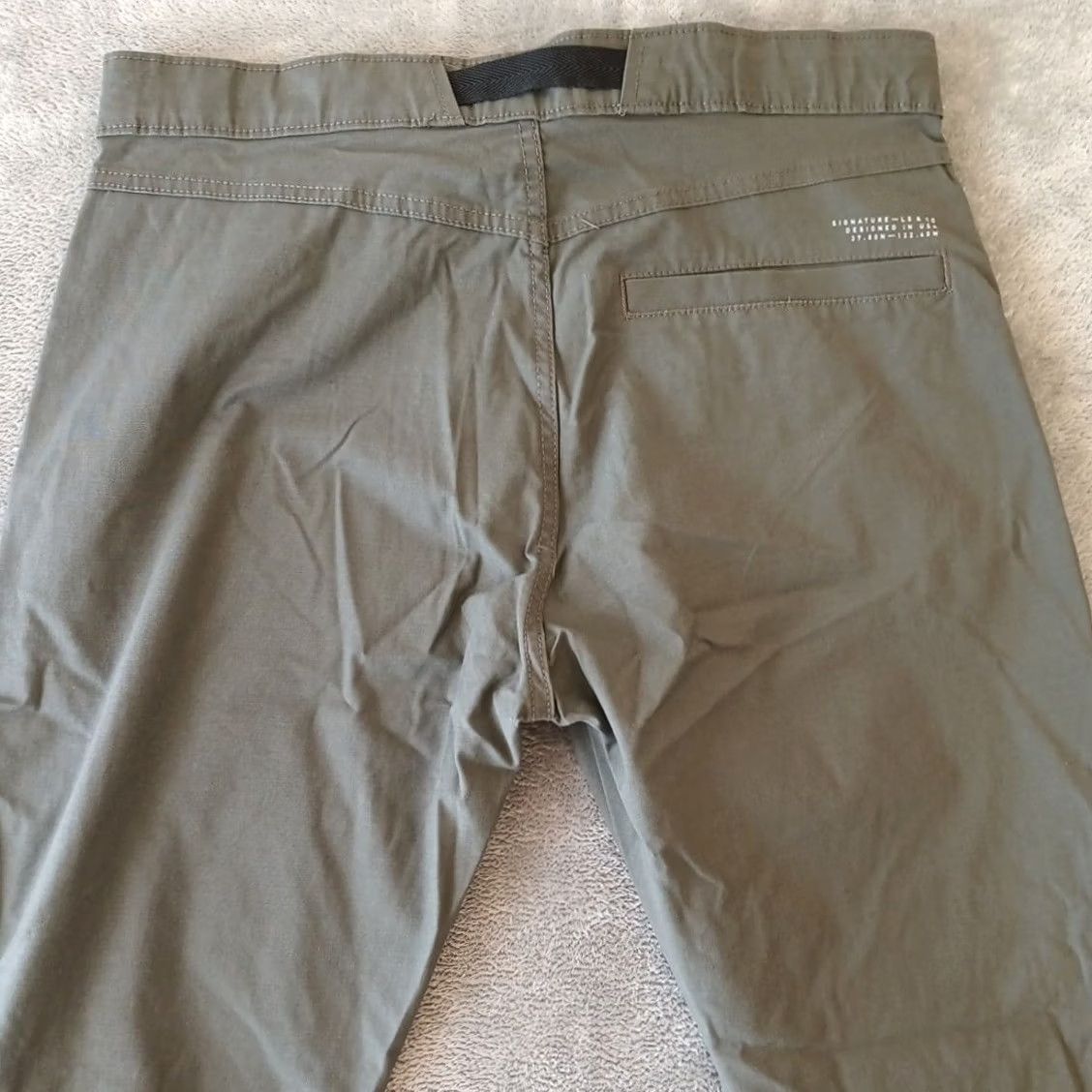 Levi's Levi's Pants Mens Size 32 Green Belted 32x29 Cotton Blend Straight Leg Chino Regular Rise 32 Inseam 29 Belted Front Flat Front Size US 32 / EU 48 - 7 Thumbnail