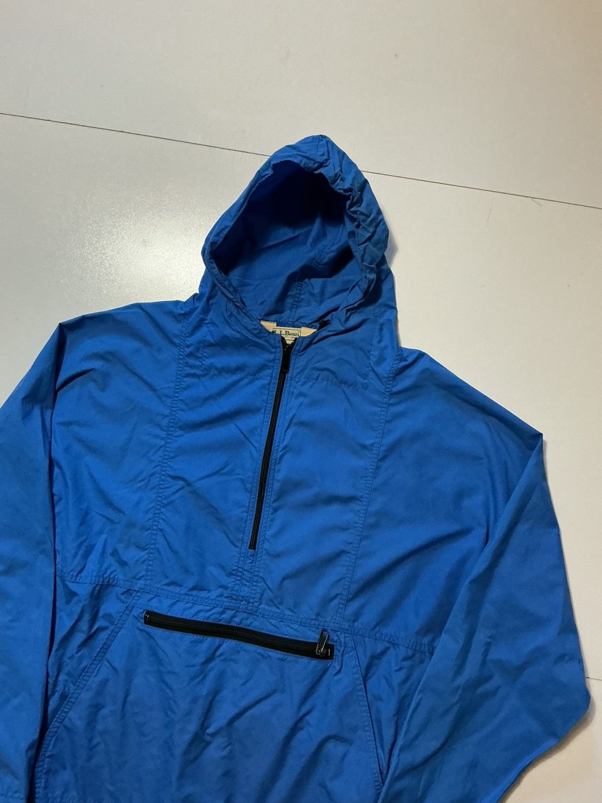 L.L. Bean Vintage L.L. Bean Anorak Windbreaker 1/4 Zip Hooded Jacket Size US L / EU 52-54 / 3 - 3 Thumbnail
