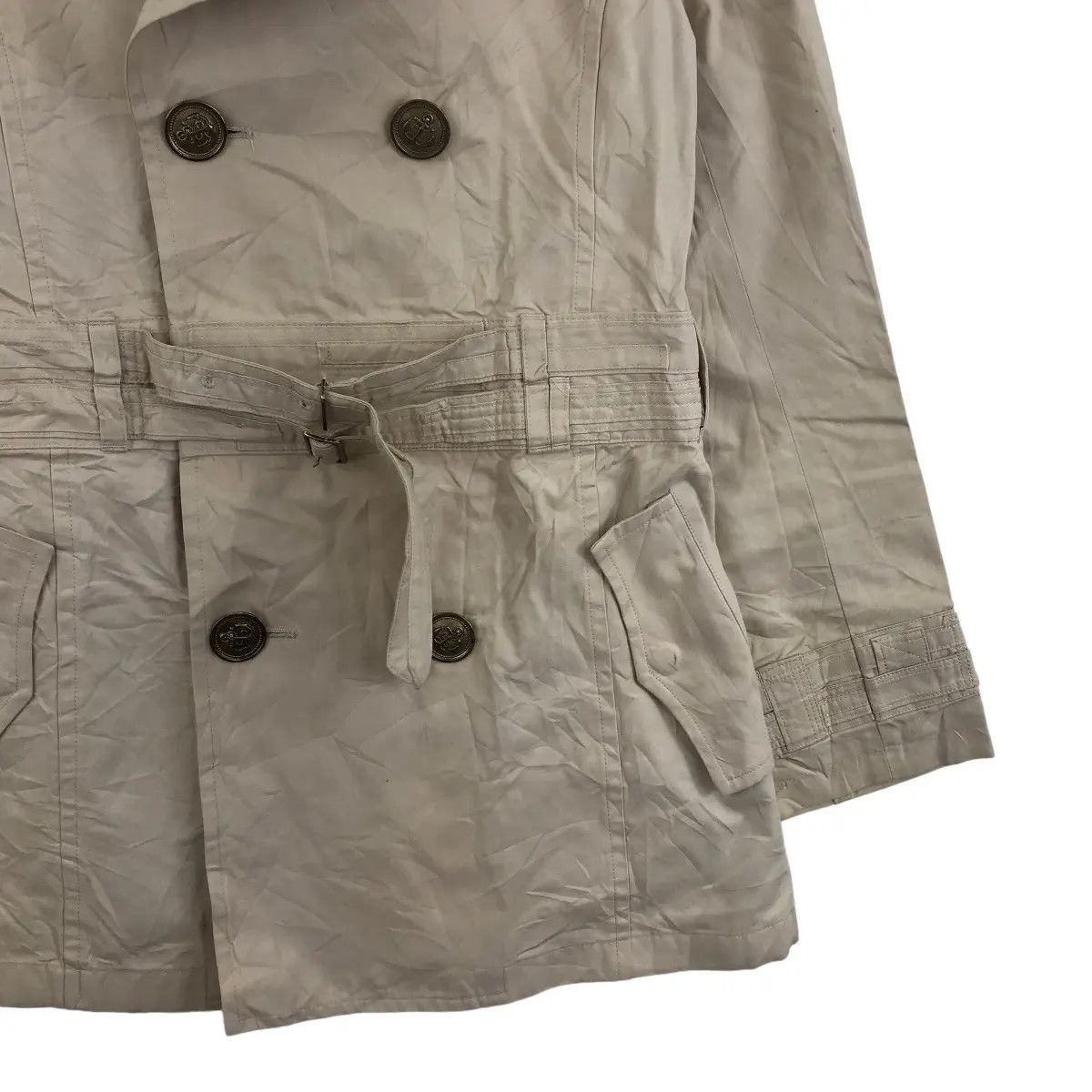 Issey Miyake × Sunao Kuwahara Vintage ISSEY MIYAKE I.S SUNAO KUWAHARA Pea Coat Jacket Size S / US 4 / IT 40 - 6 Thumbnail