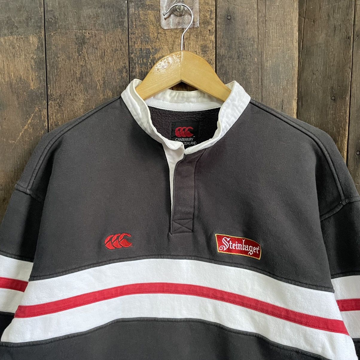 Canterbury of New Zealand × Vintage Vintage Canterbury Steinlager Rugby Sweatshirt Size US L / EU 52-54 / 3 - 4 Thumbnail