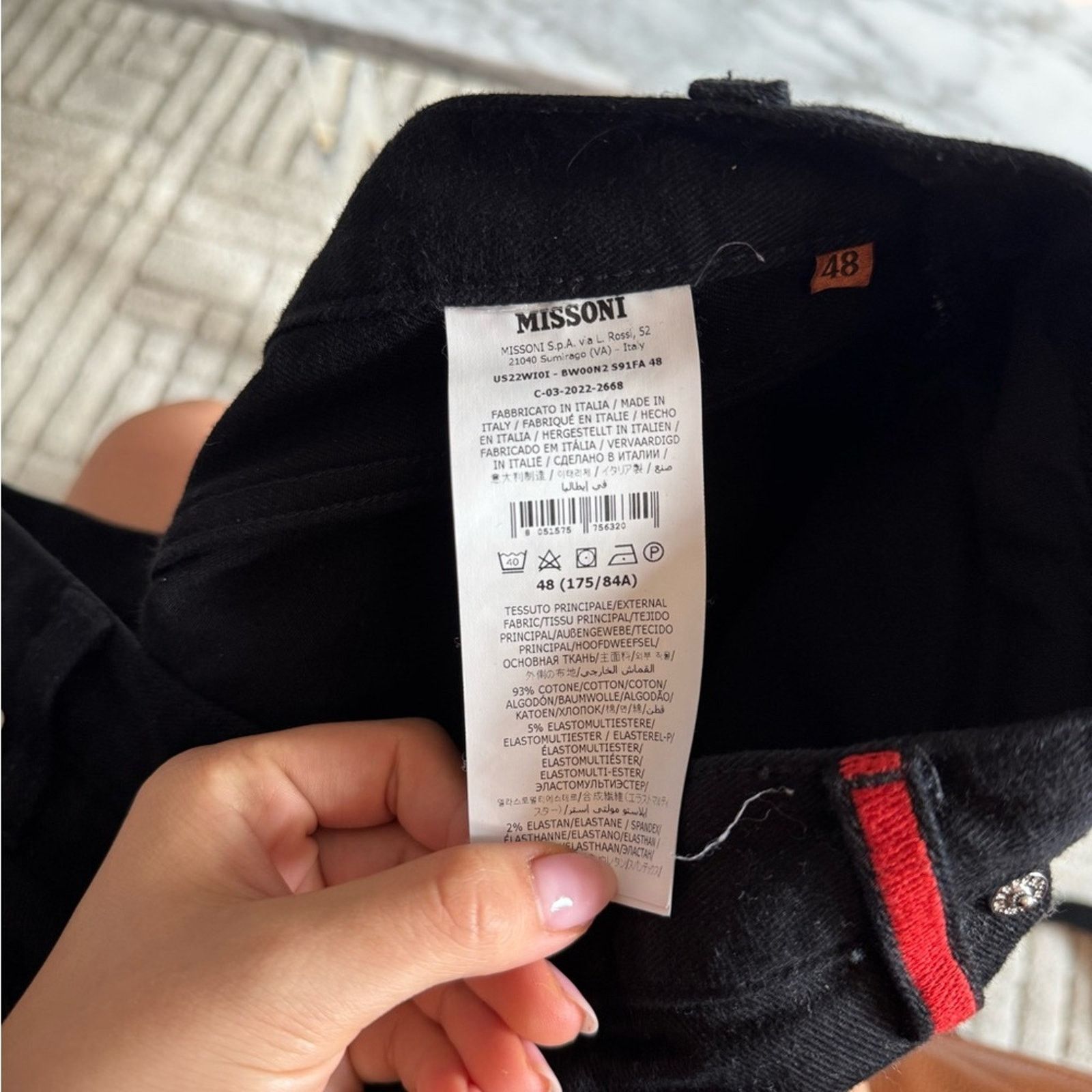 Missoni Missoni Men’s Black Jeans Size US 32 / EU 48 - 4 Thumbnail