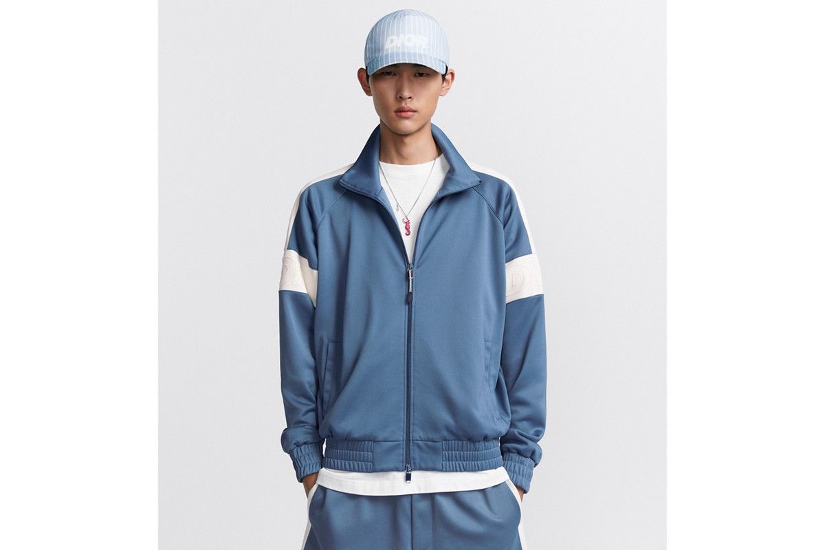 Dior o1bcso1str0226 Zipped Track Jacket in Blue/White Size US M / EU 48-50 / 2 - 4 Thumbnail