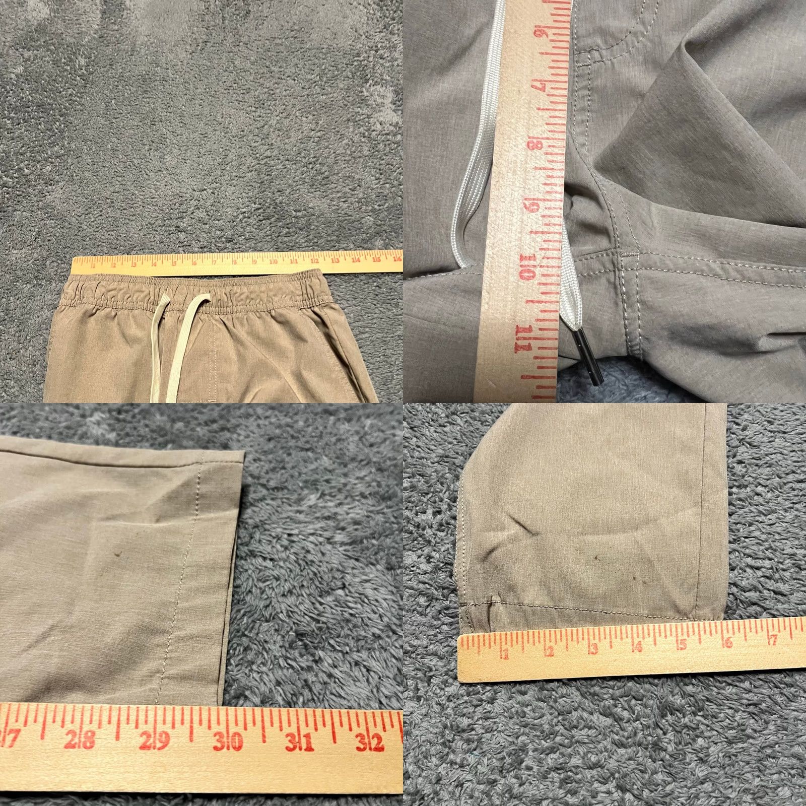 Vintage Fair Harbor The One Performance Stretch Drawstring Pants Mens Small Tan Size US 29 - 8 Thumbnail