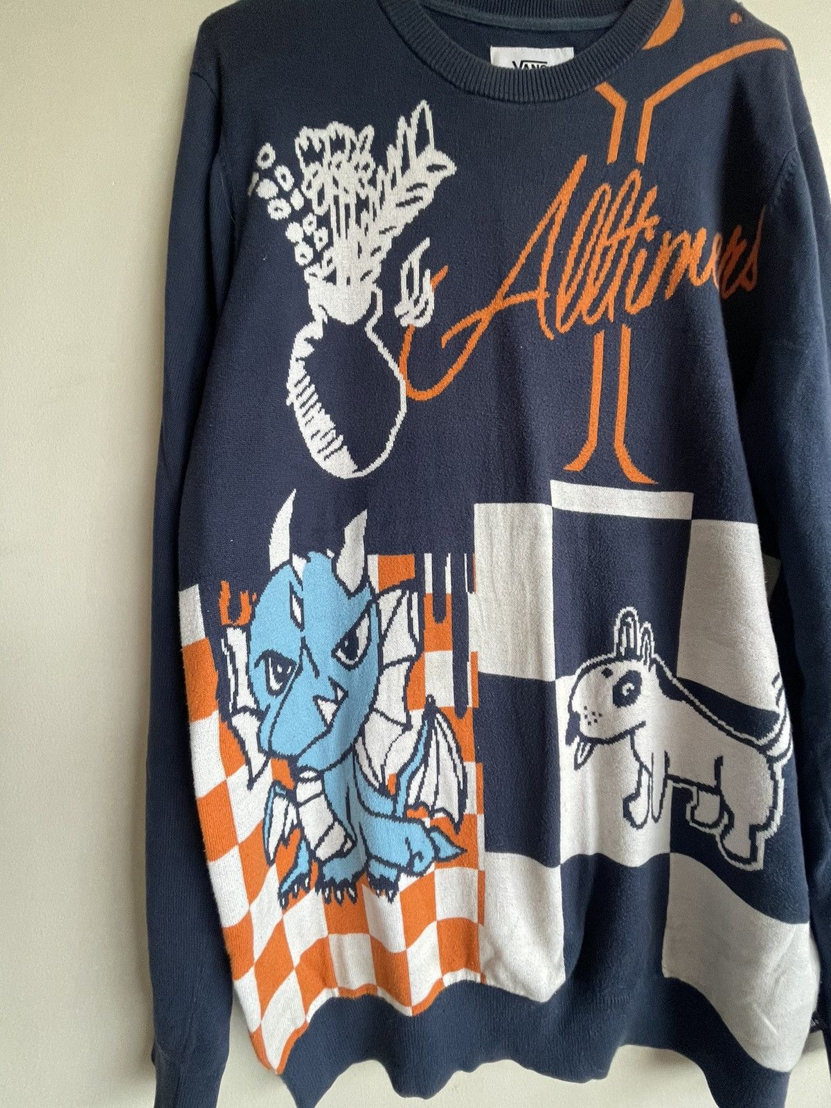 Vans Vans Sweater Men's Large New Alltimer Dog/Dragon Size US M / EU 48-50 / 2 - 2 Thumbnail