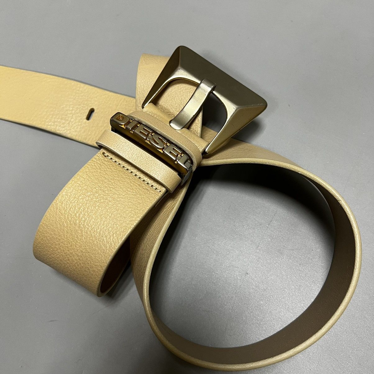 Diesel Diesel leather belt cream Size ONE SIZE - 4 Thumbnail