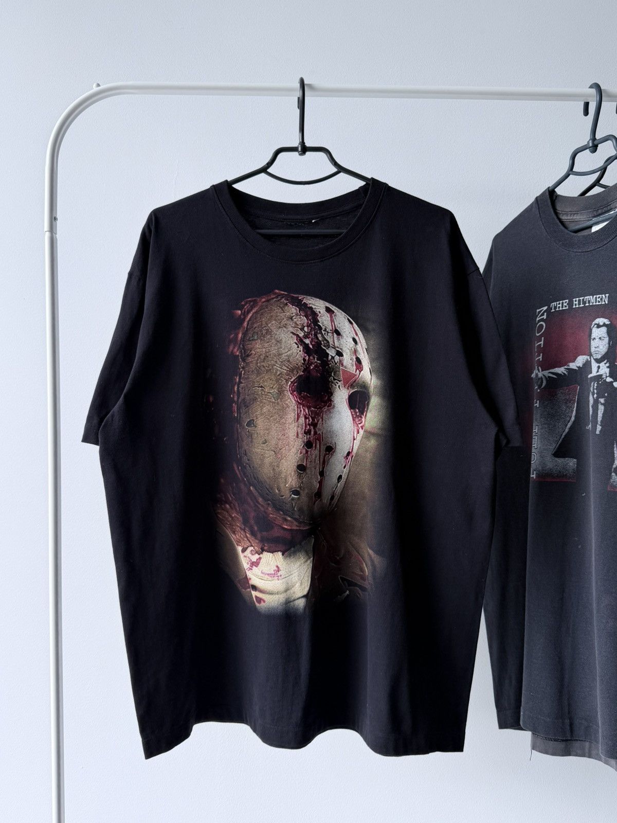 Vintage Vintage 90s Jason Voorhees Friday 13 Bootleg T-Shirt Tee Size US XL / EU 56 / 4 - 1 Thumbnail