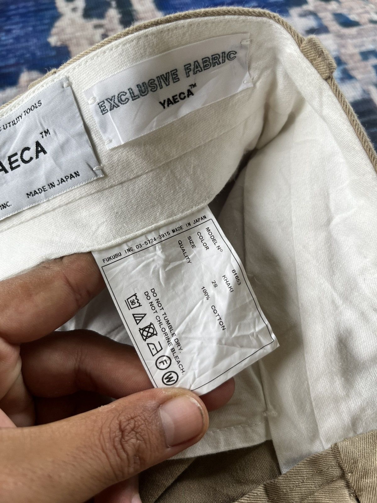 Japanese Brand × Vintage × YAECA Vintage YAECA Exclusive Cotton Baggy Pants Japan Size US 28 / EU 44 - 5 Thumbnail