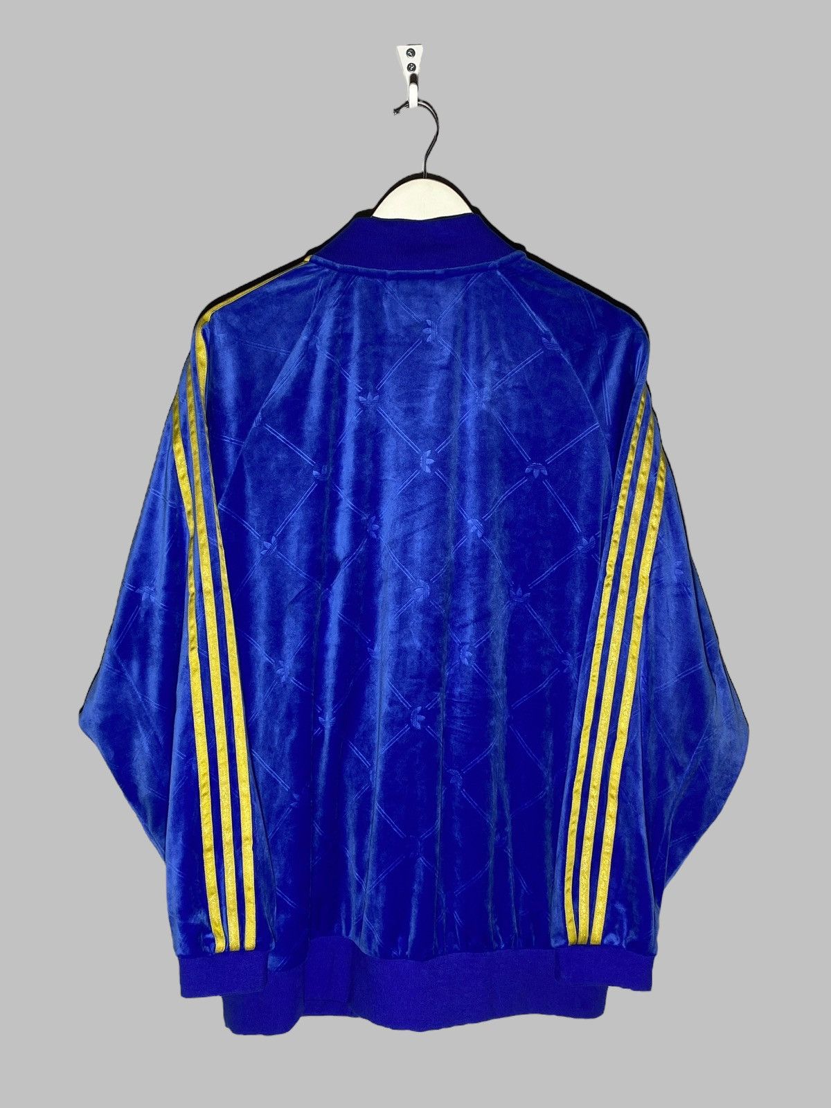 Adidas 🔥 Y2k ADIDAS VELOUR TRACK JACKET PRIMEGREEN POP ICON 🔥 Size US L / EU 52-54 / 3 - 3 Thumbnail