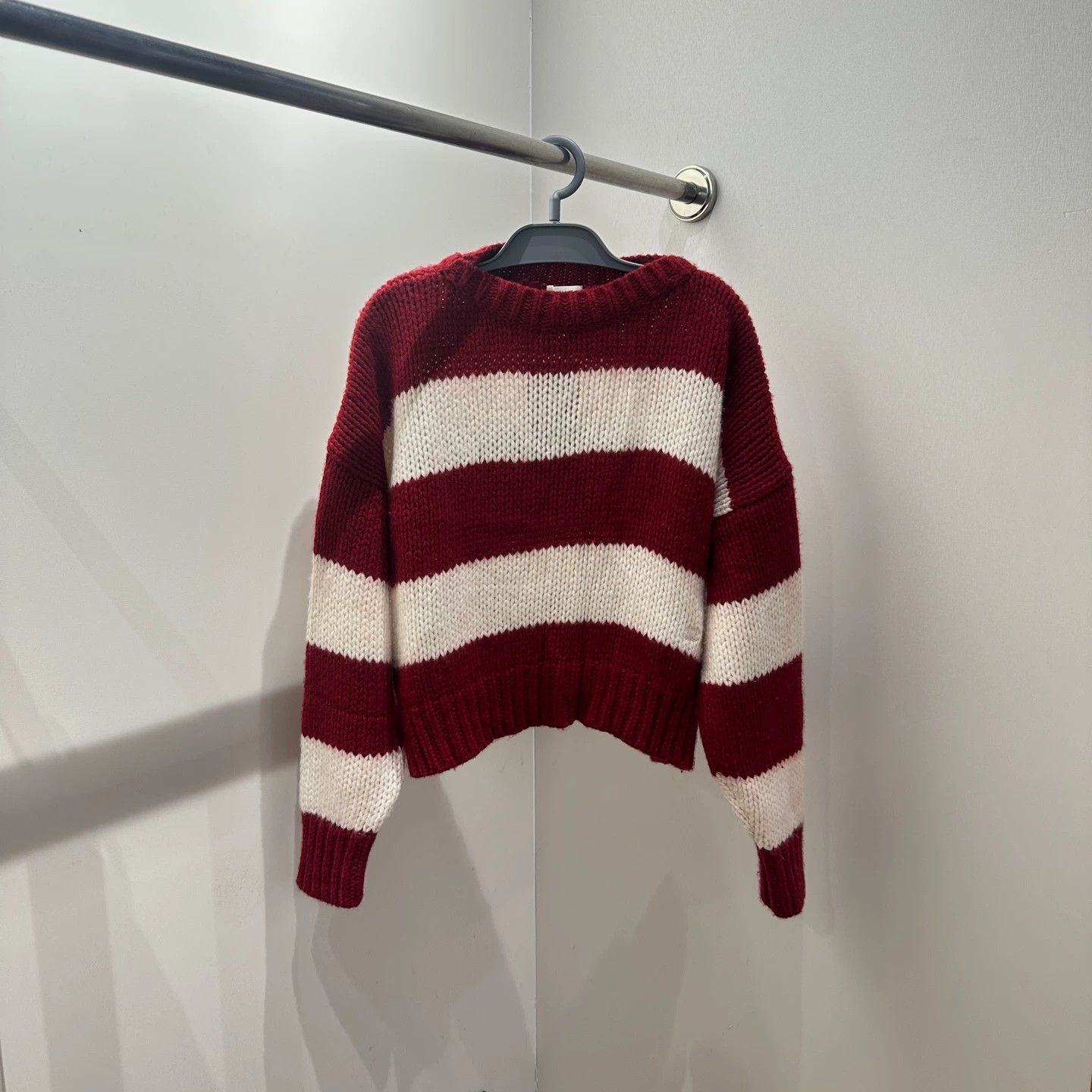 Celine Celine mar462 Triumph embroidery white stripe M sweater Size M / US 6-8 / IT 42-44 - 1 Thumbnail