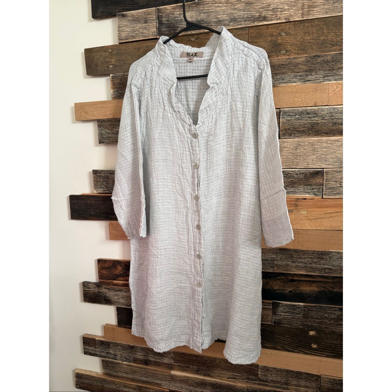 FLAX Flax NWOT linen long button front tunic size medium Size M / US 6-8 / IT 42-44 - 2 Thumbnail