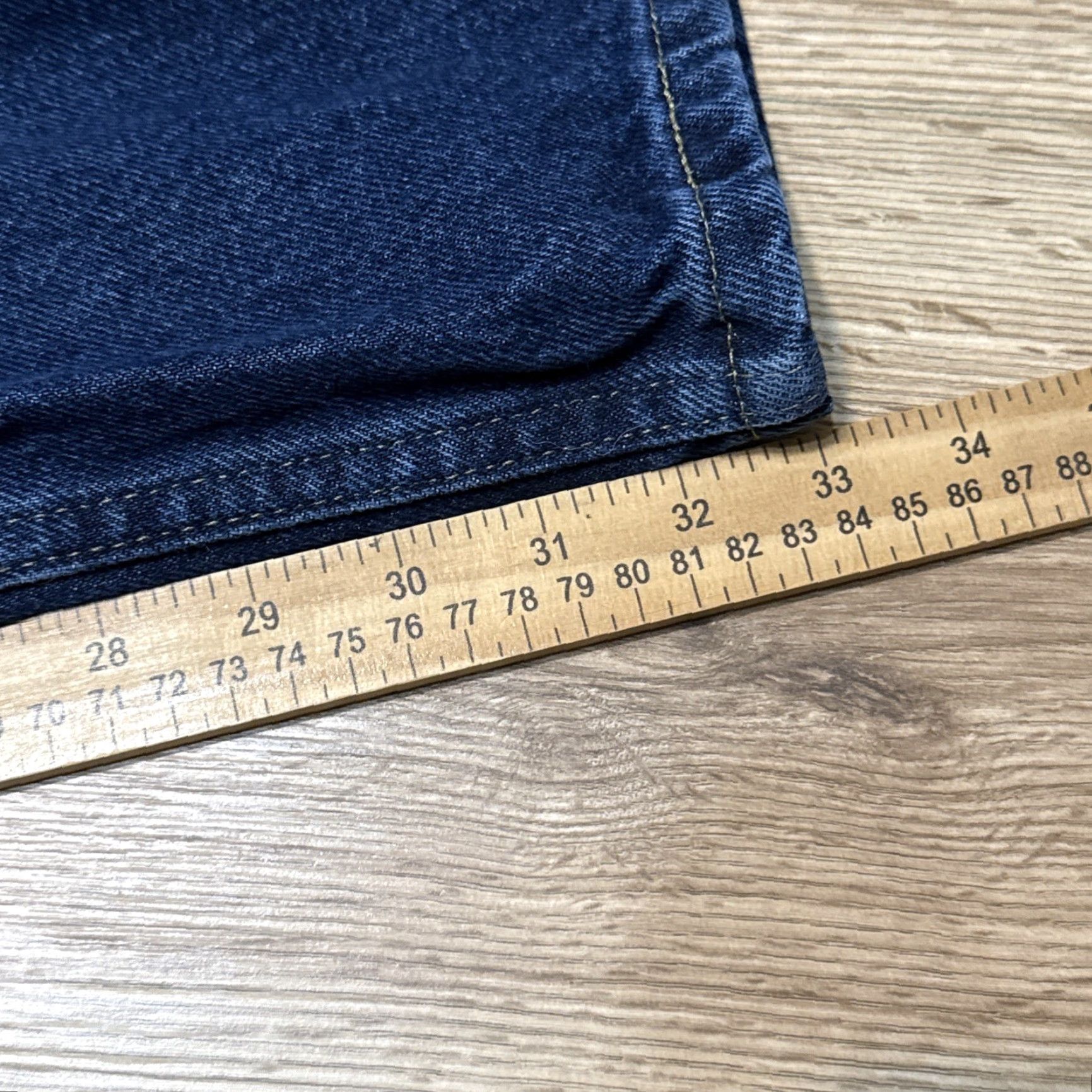 Wrangler VINTAGE Wrangler Men’s Regular Fit Straight Denim Jeans 35x34 Dark Wash 9650IMR Size US 35 - 7 Thumbnail