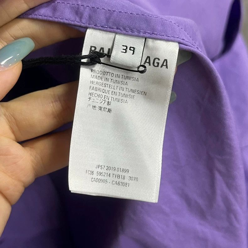 Balenciaga Balenciaga size 39 Purple Solid Color Embroidered Brand Lo Size US S / EU 44-46 / 1 - 3 Thumbnail