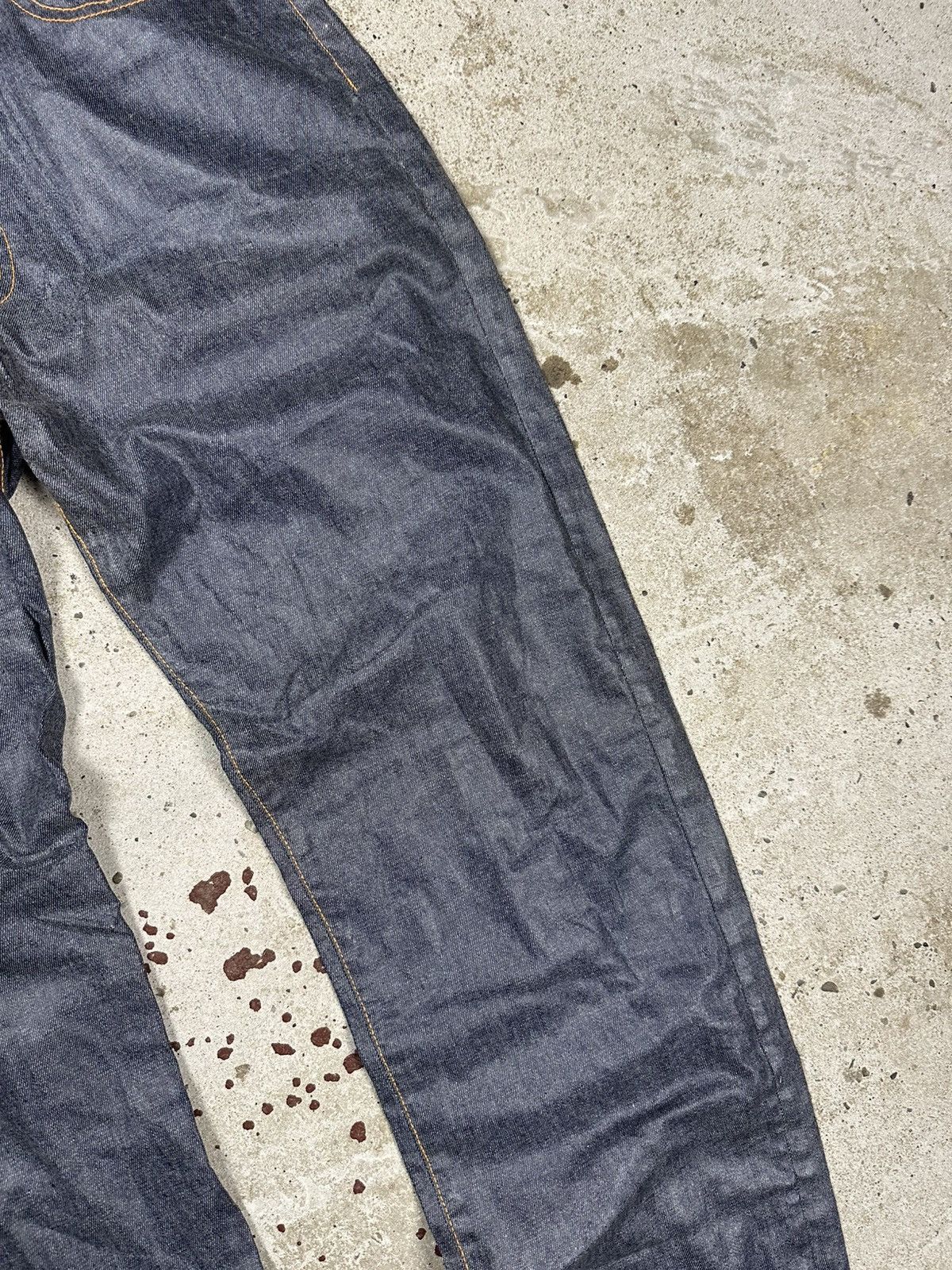 Diesel × Vintage Vintage Y2K Diesel Waxed Fellow Denim Pants Jeans Size US 30 / EU 46 - 6 Thumbnail