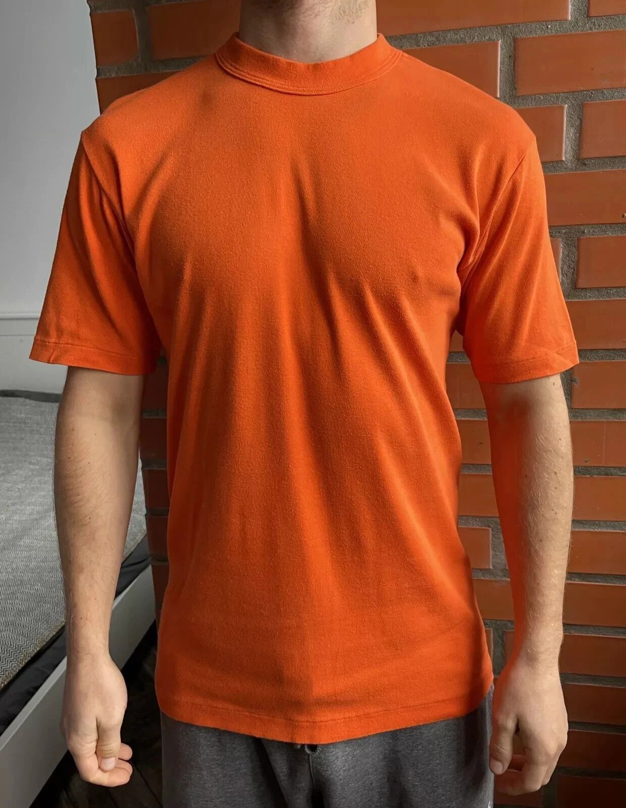 Vintage VINTAGE 1980s 80s SHIRT SINGLE STITCH BLANK BLOKE RETRO Size US M / EU 48-50 / 2 - 1 Thumbnail