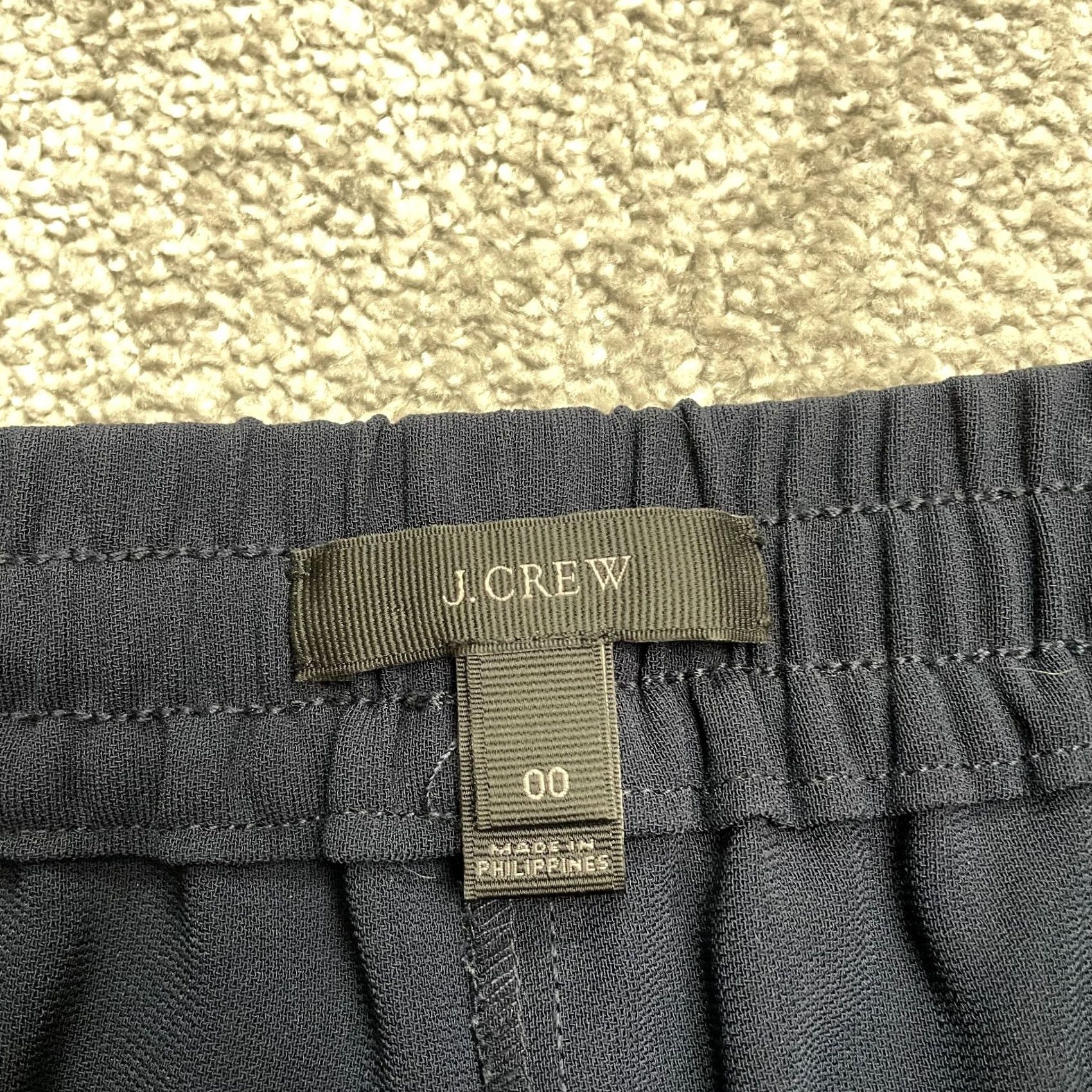 J.Crew J.Crew Drapey Elastic Waist Trouser Ankle Pants Womens 00 Navy Blue Tapered Leg Size 24" / US 00 / IT 34 - 5 Thumbnail