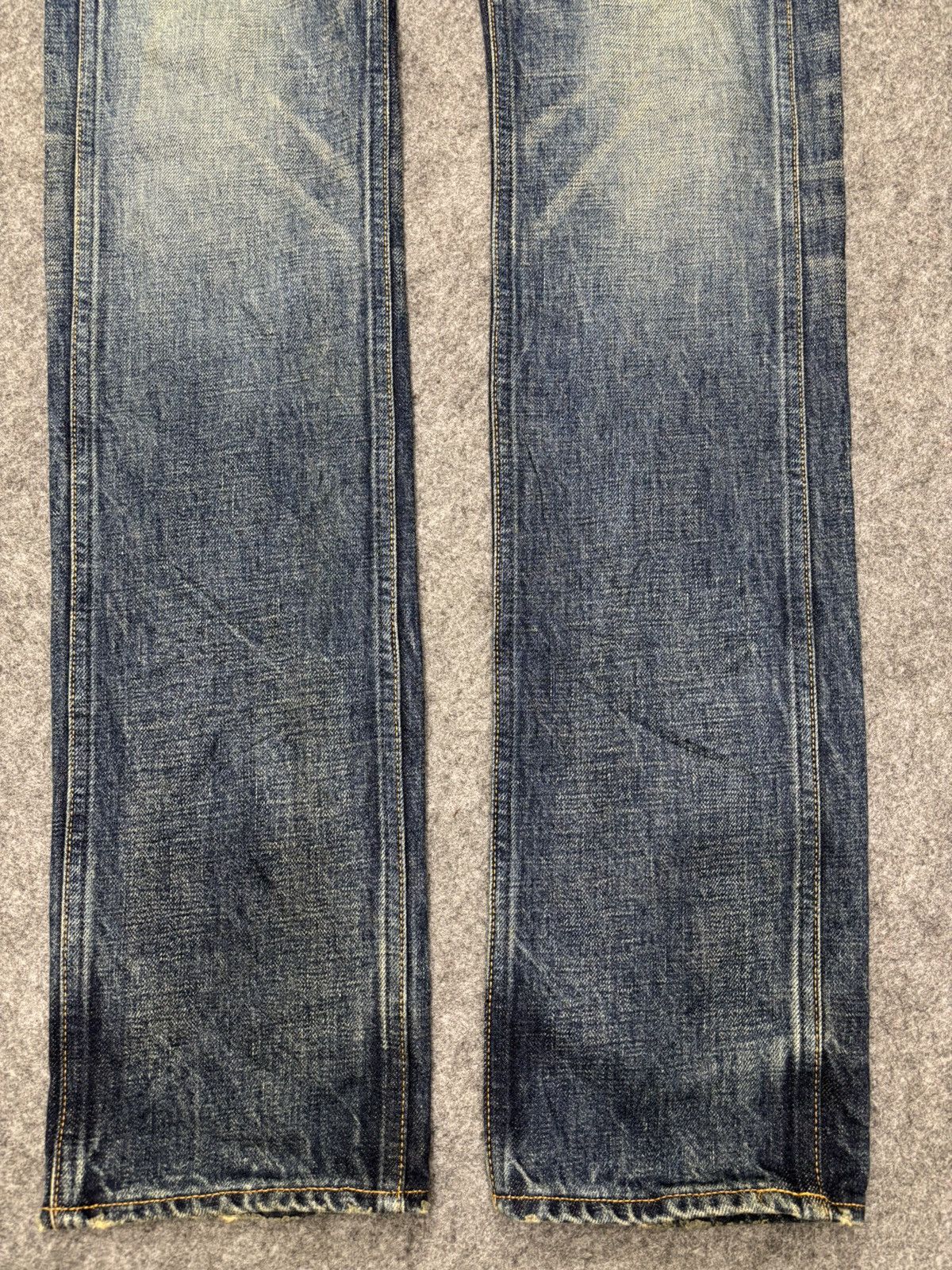 Japanese Brand 💥90s Denim Character💥DDRD Skinny Blue Wash Denim F640 Size US 33 - 7 Thumbnail