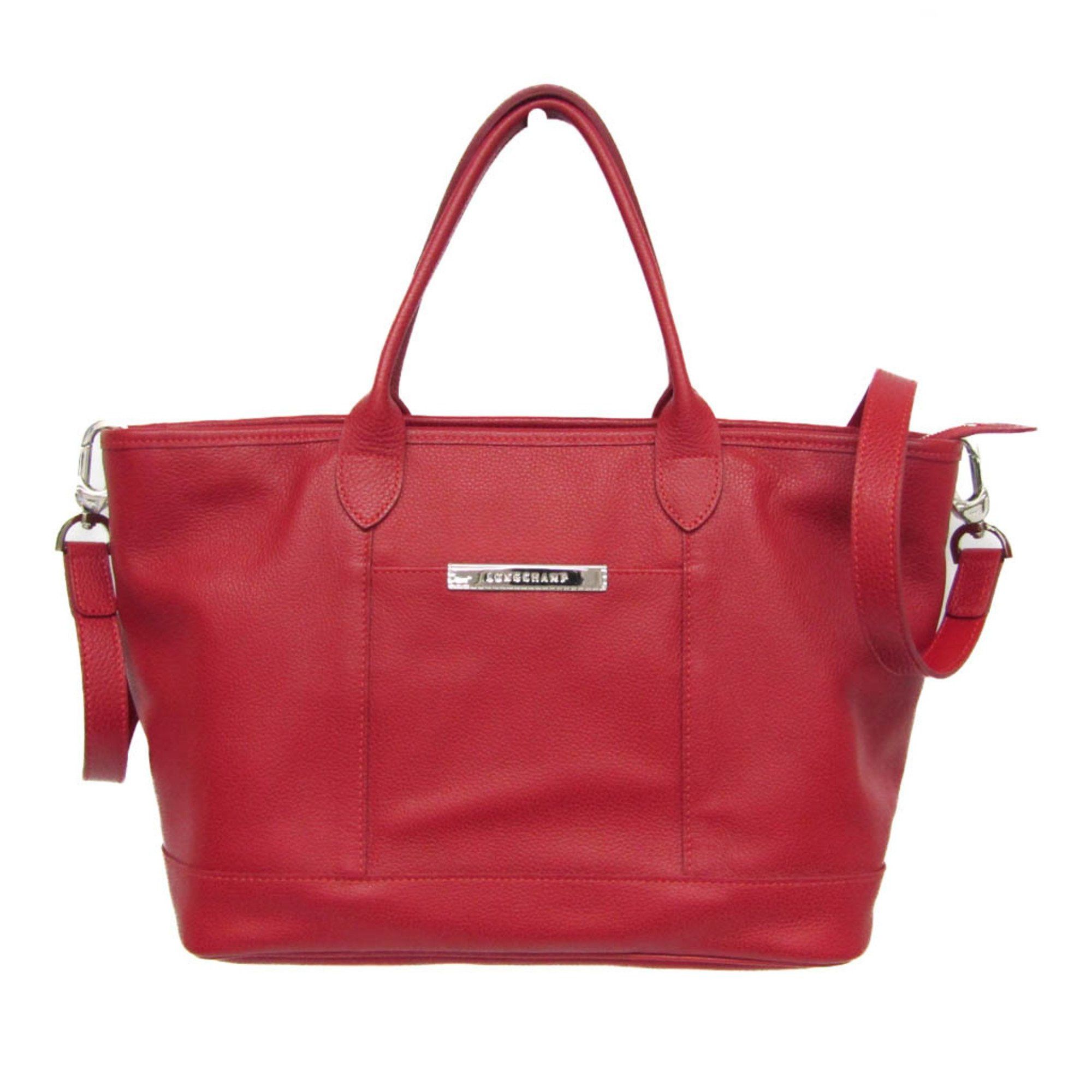 Longchamp Longchamp 2-way Tote Bag Women's Leather Shoulder Bag,Tote Bag Red Color Size ONE SIZE - 1 Thumbnail
